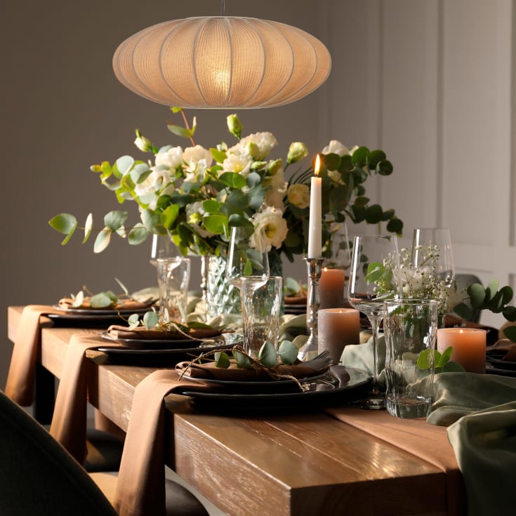 Aneta Lighting Mamsell pendellampa, grå, Ø45 cm