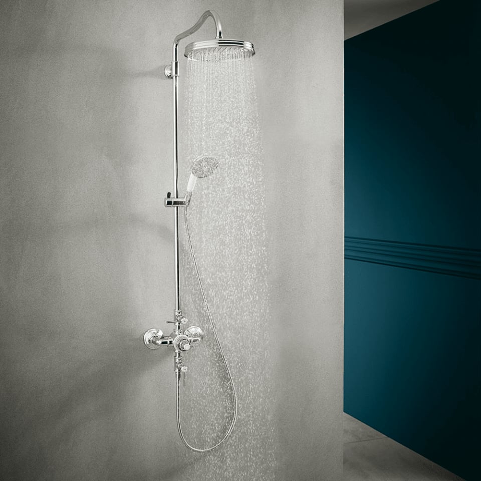 Axor Montreux Showerpipe 240 1jet, ø240 mm, krom | 16572000