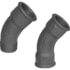 VVS / VVS / Rør og fittings / Sort rør og fittings / Vinkler / Vinkel 45 gr.