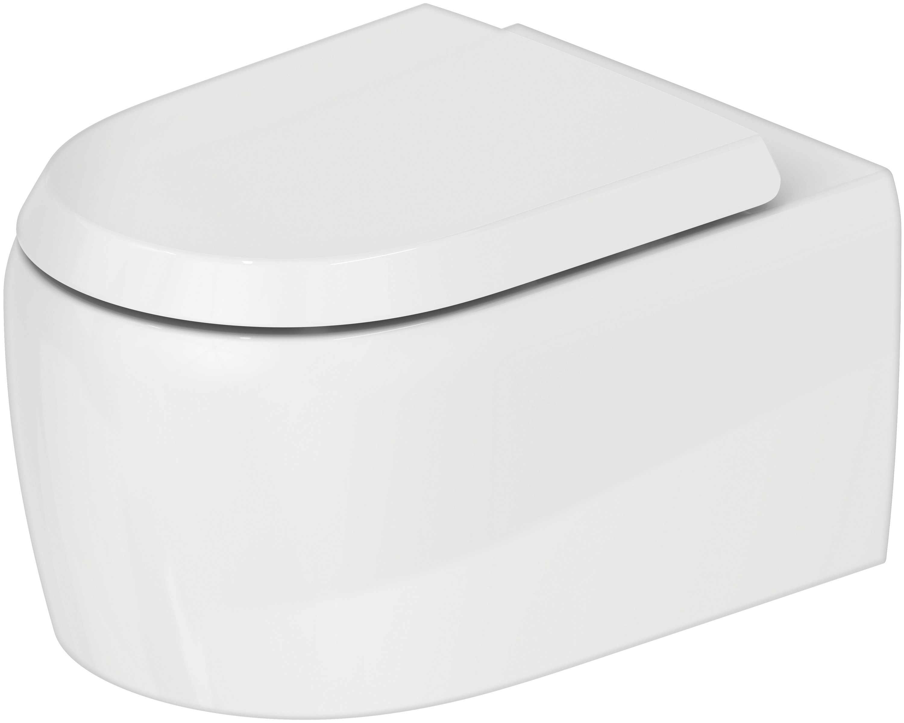 Duravit Collection One væghængt toilet, uden skyllekant, hvid
