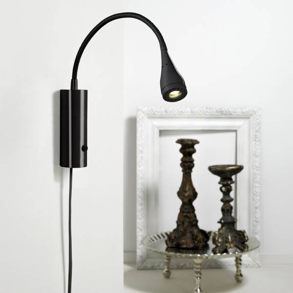 Kjøp Nordlux Mento Vegglampe LED 3W, Sort 4243286072 Drop vegglampe, 3W LED fra Nordlux | Lysbutikken.no