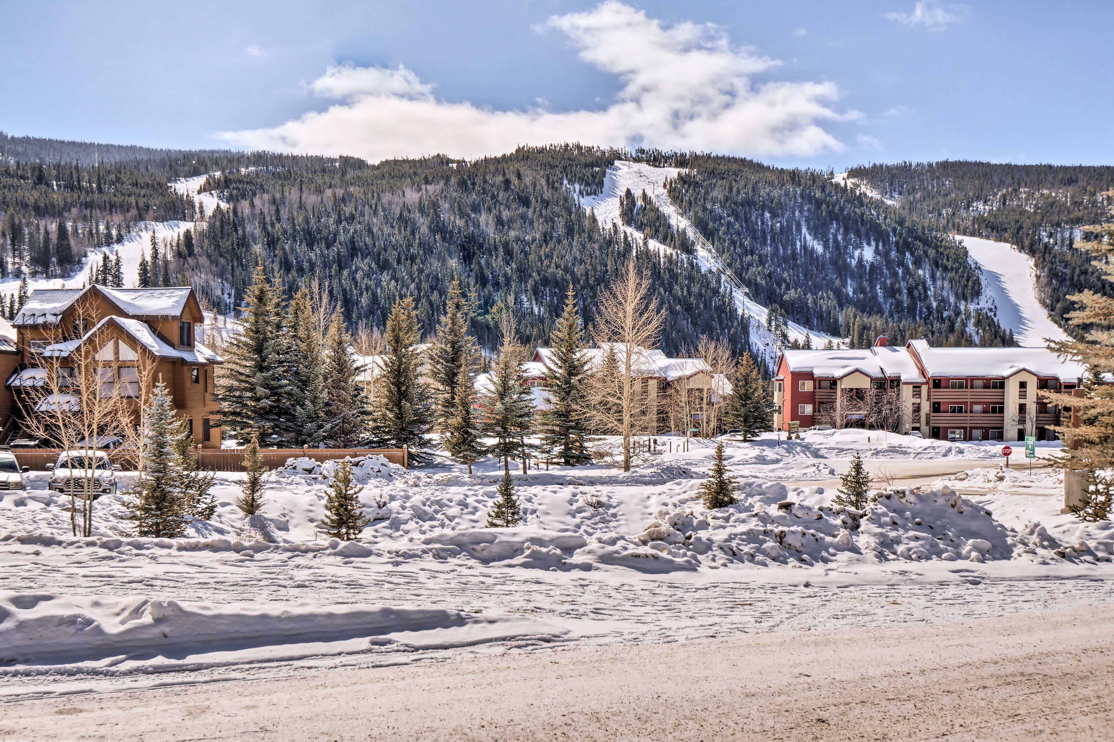 Winter skiing slopes in Keystone, CO