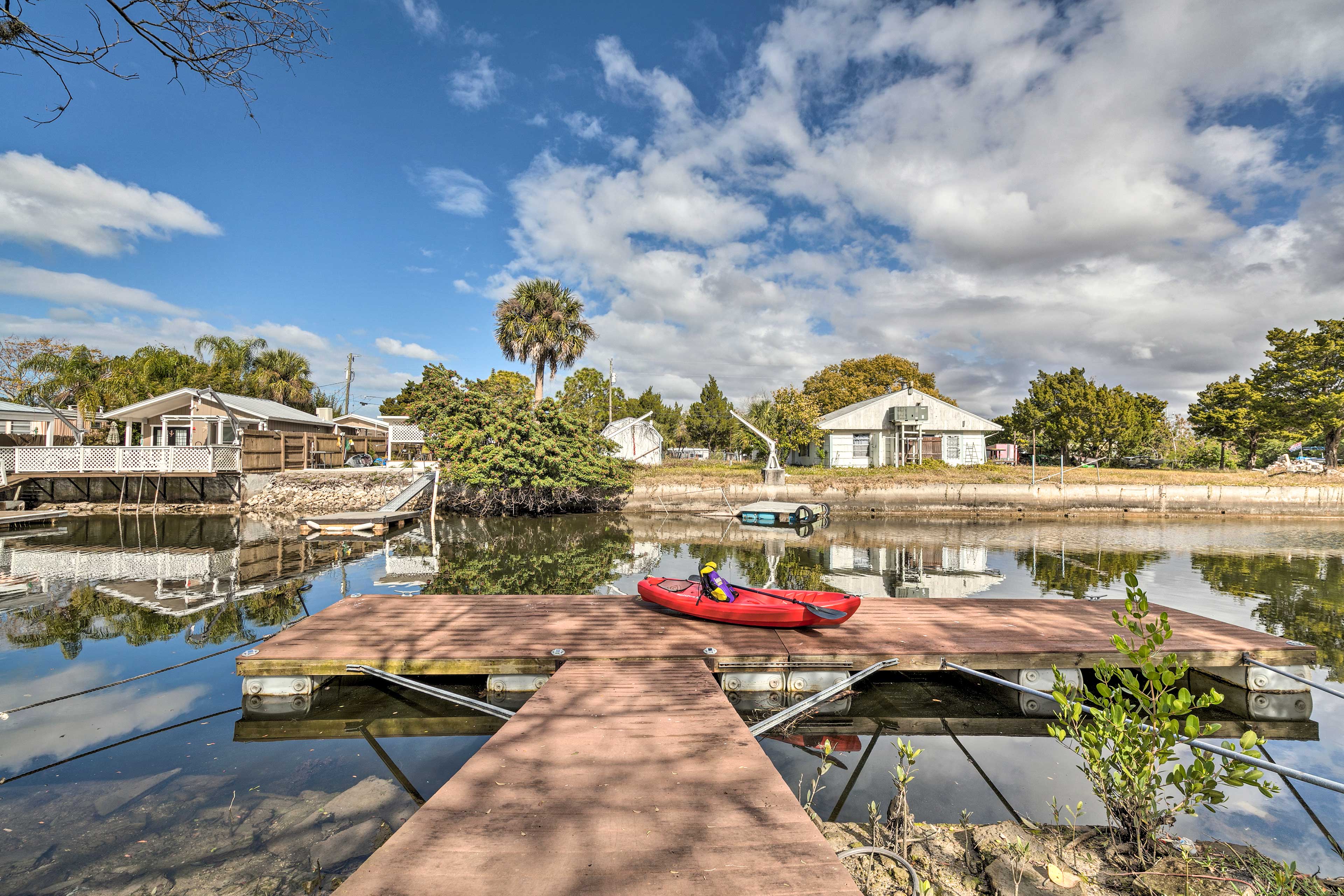 Private Exterior Space | Private Dock | Canal Front Location