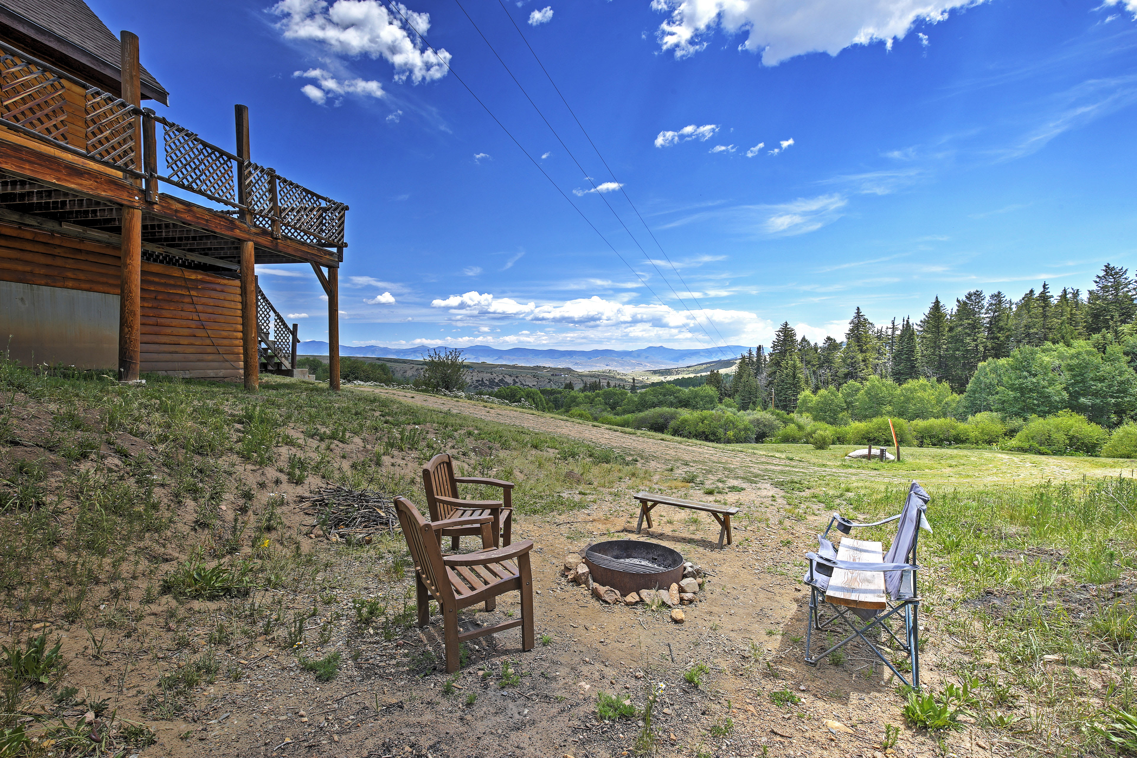 Cabin Exterior | Private Fire Pit