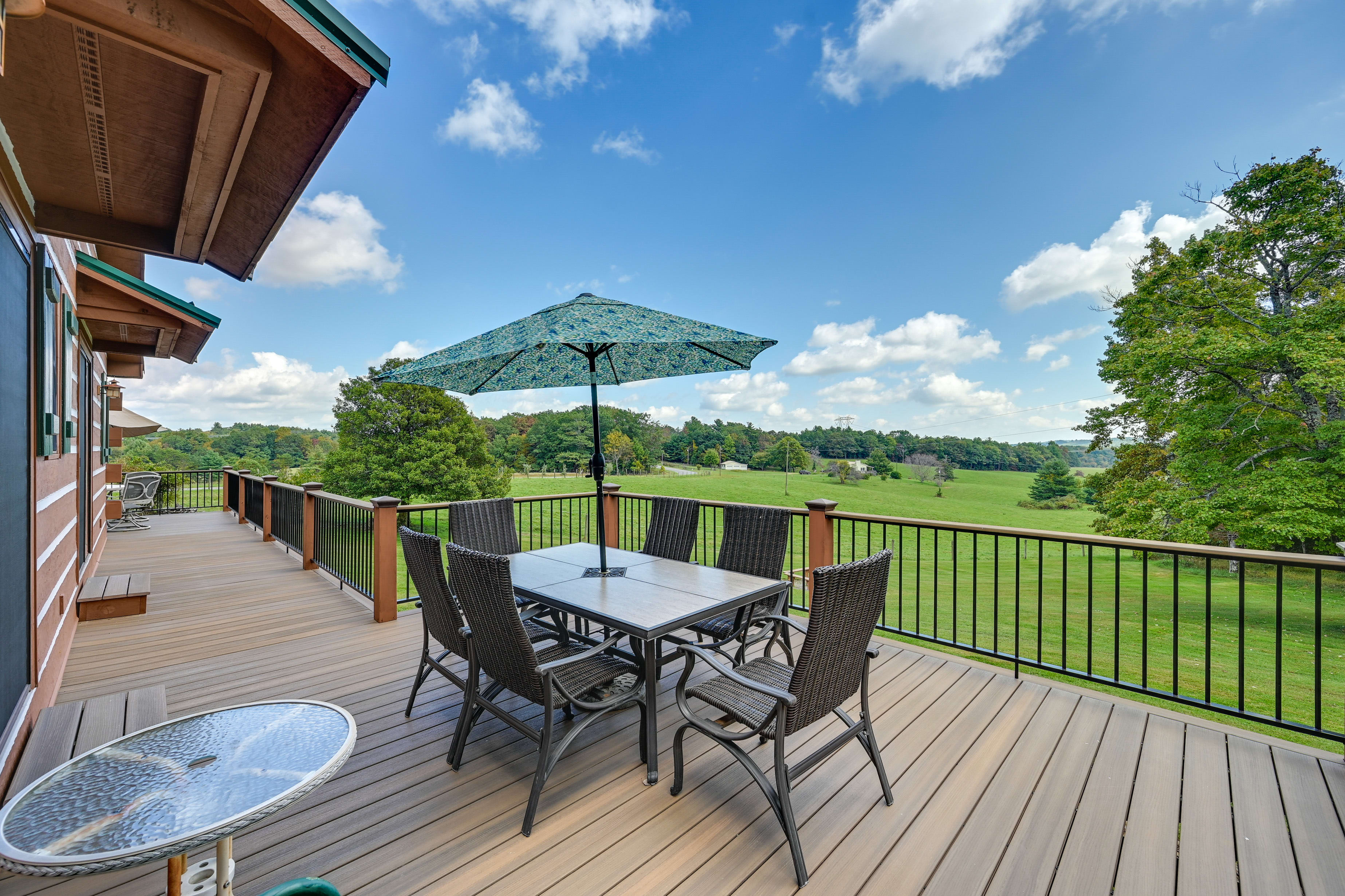 Deck | View of Horse Pasture | Single-Story Home | 1,600 Sq Ft