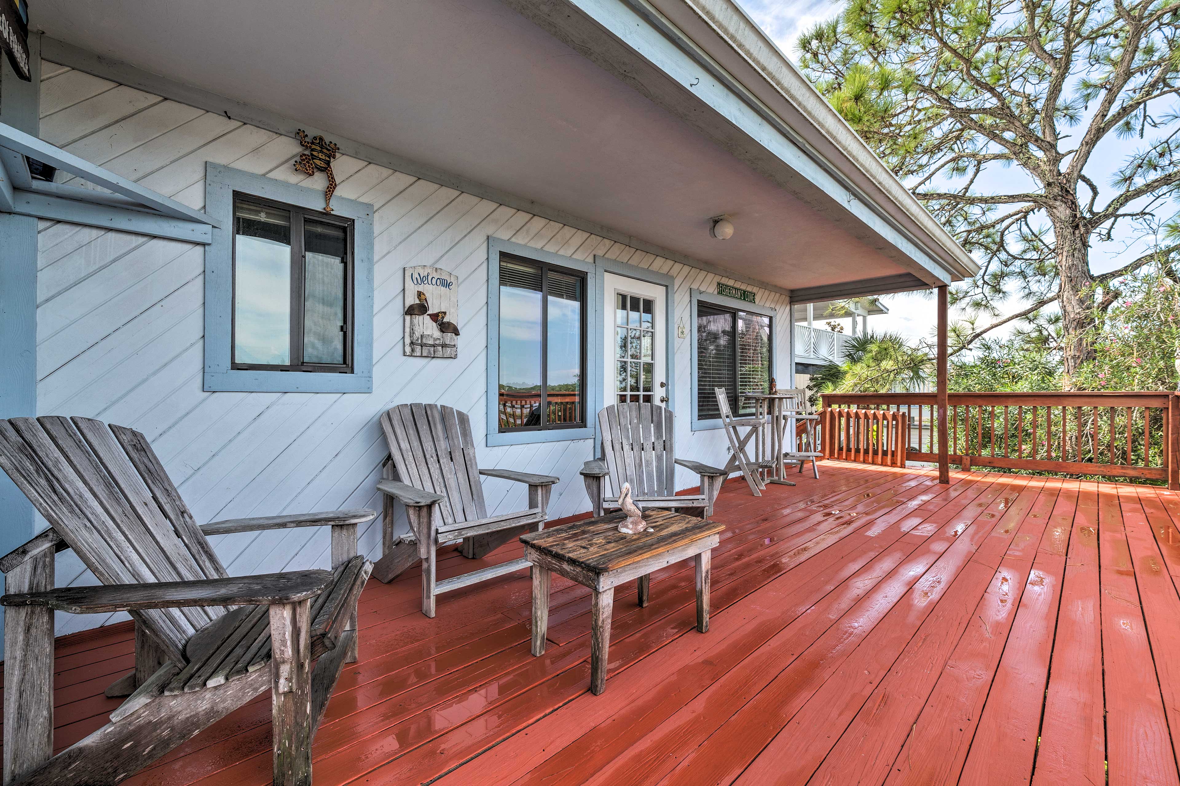 Cedar Key Vacation Rental | Duplex | 2BR | 1BA | Stairs Required