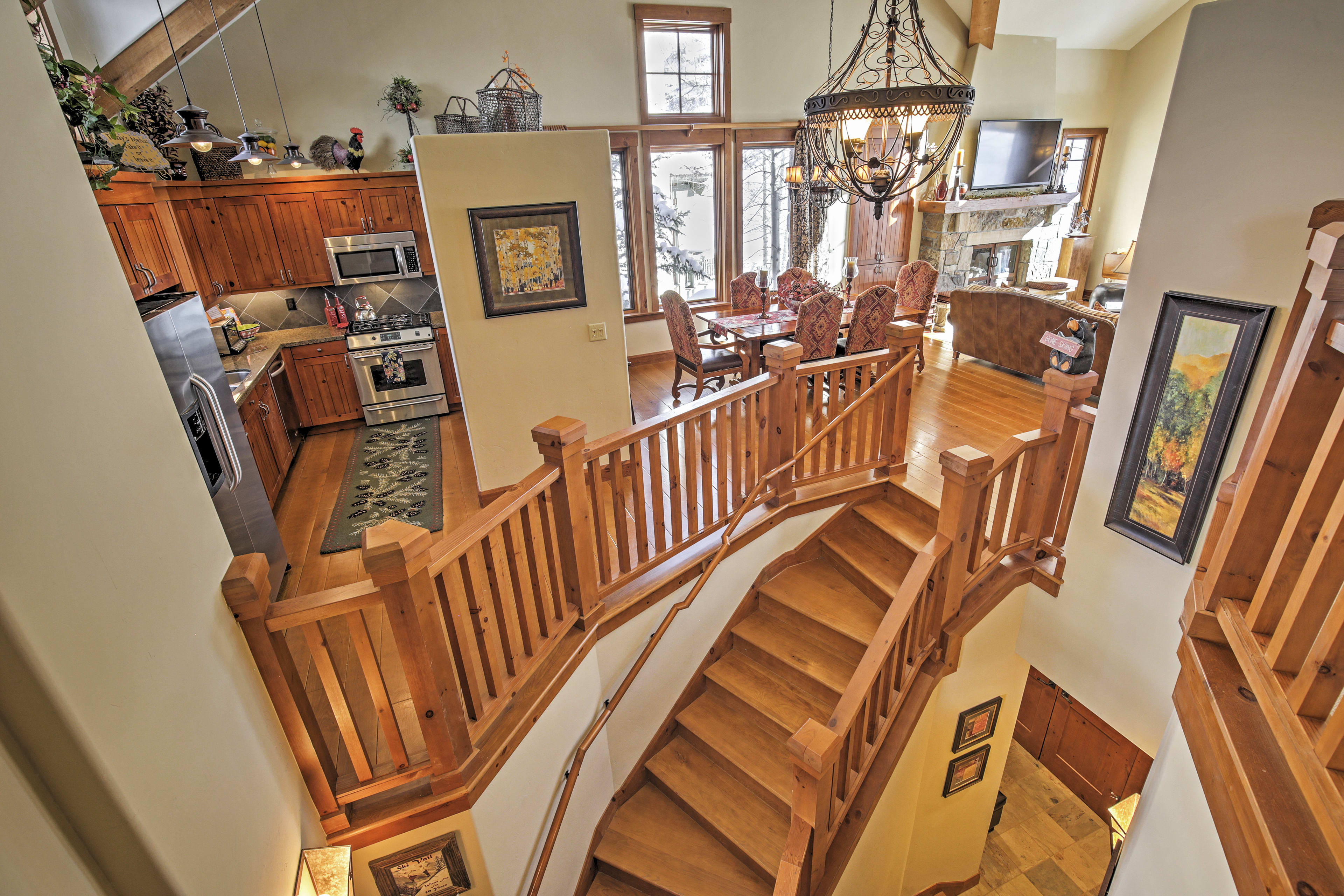 Townhome Interior | Open-Concept Living Area