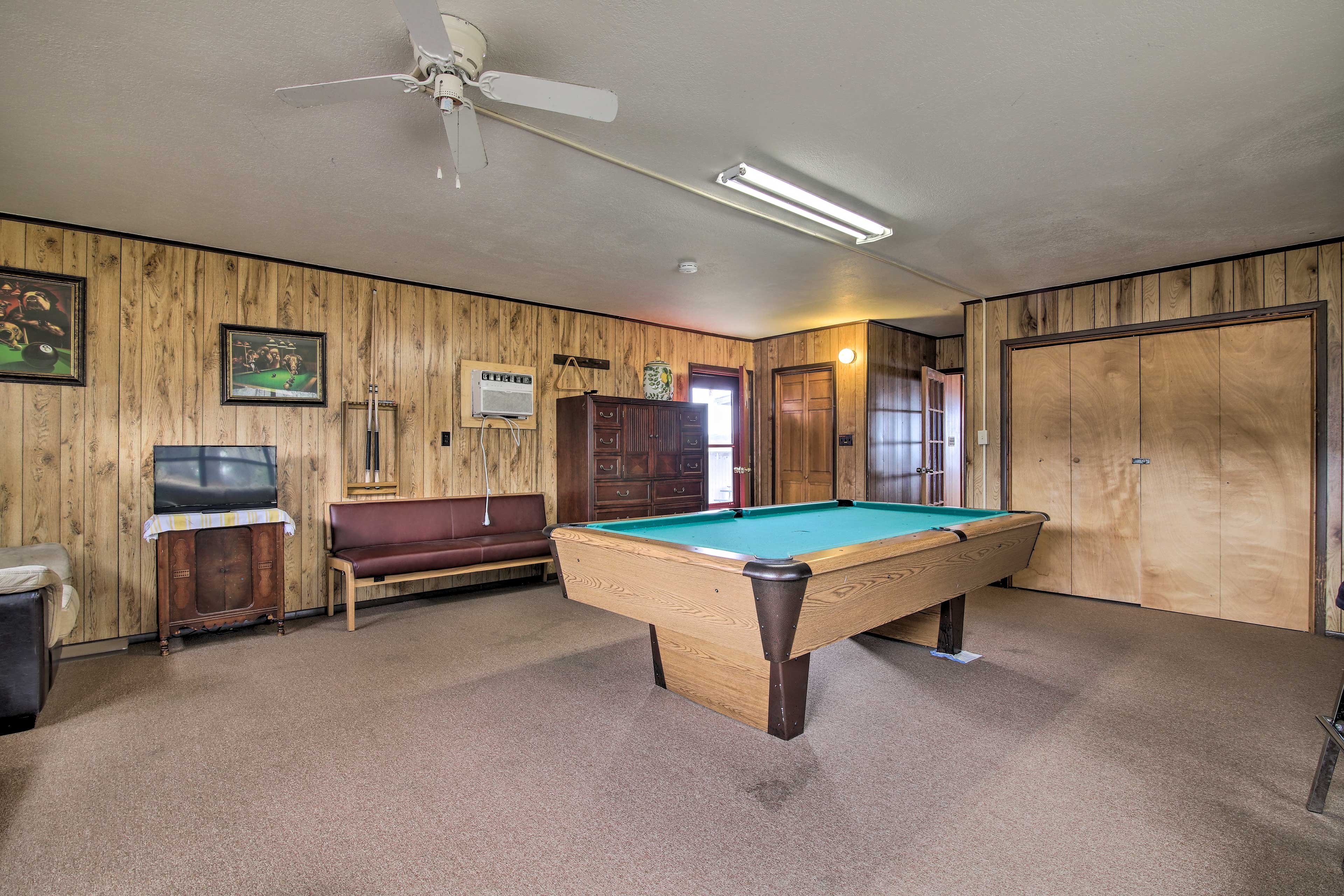 Game Room | Pool Table | Dartboard