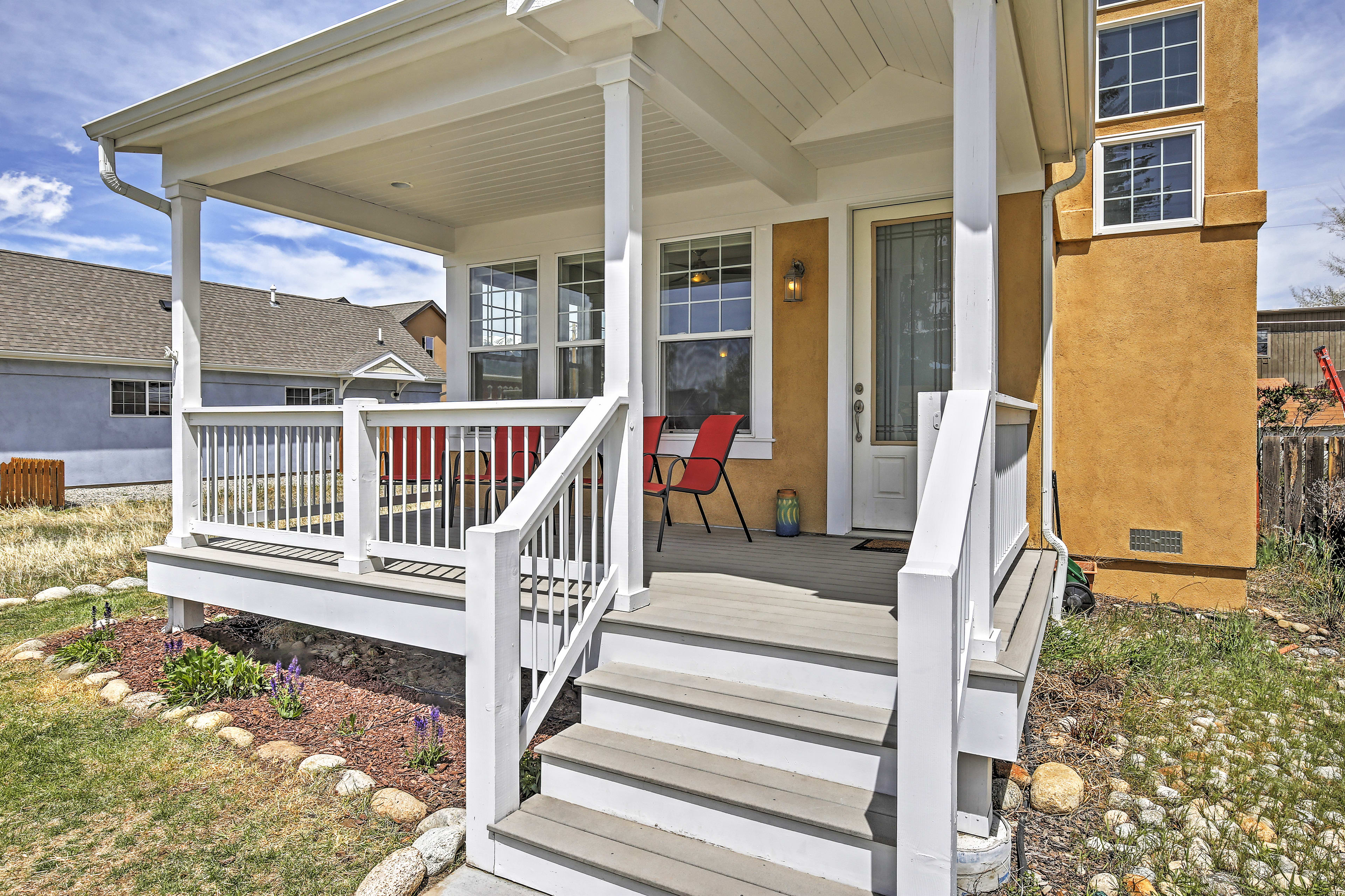 Sip a cold one on the front porch.