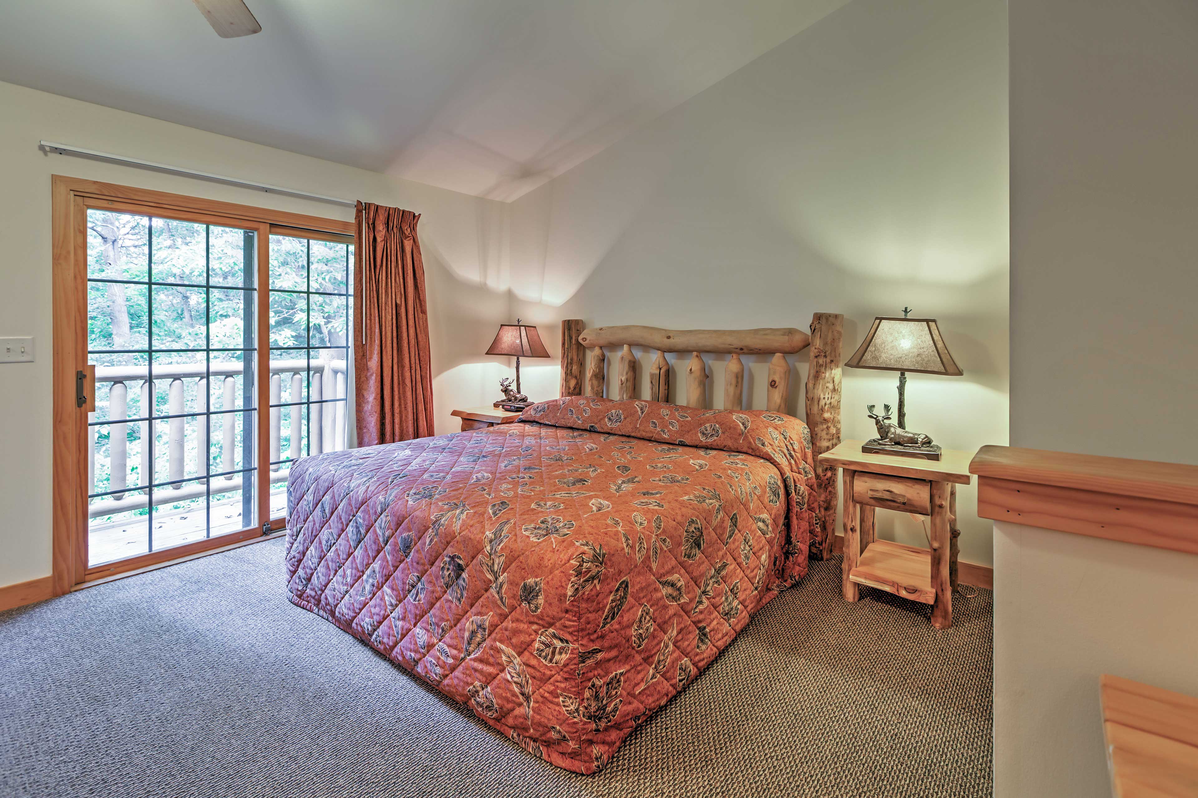 Bedroom 1 | King Bed | Sleeper Sofa | Linens Provided | Gas Fireplace