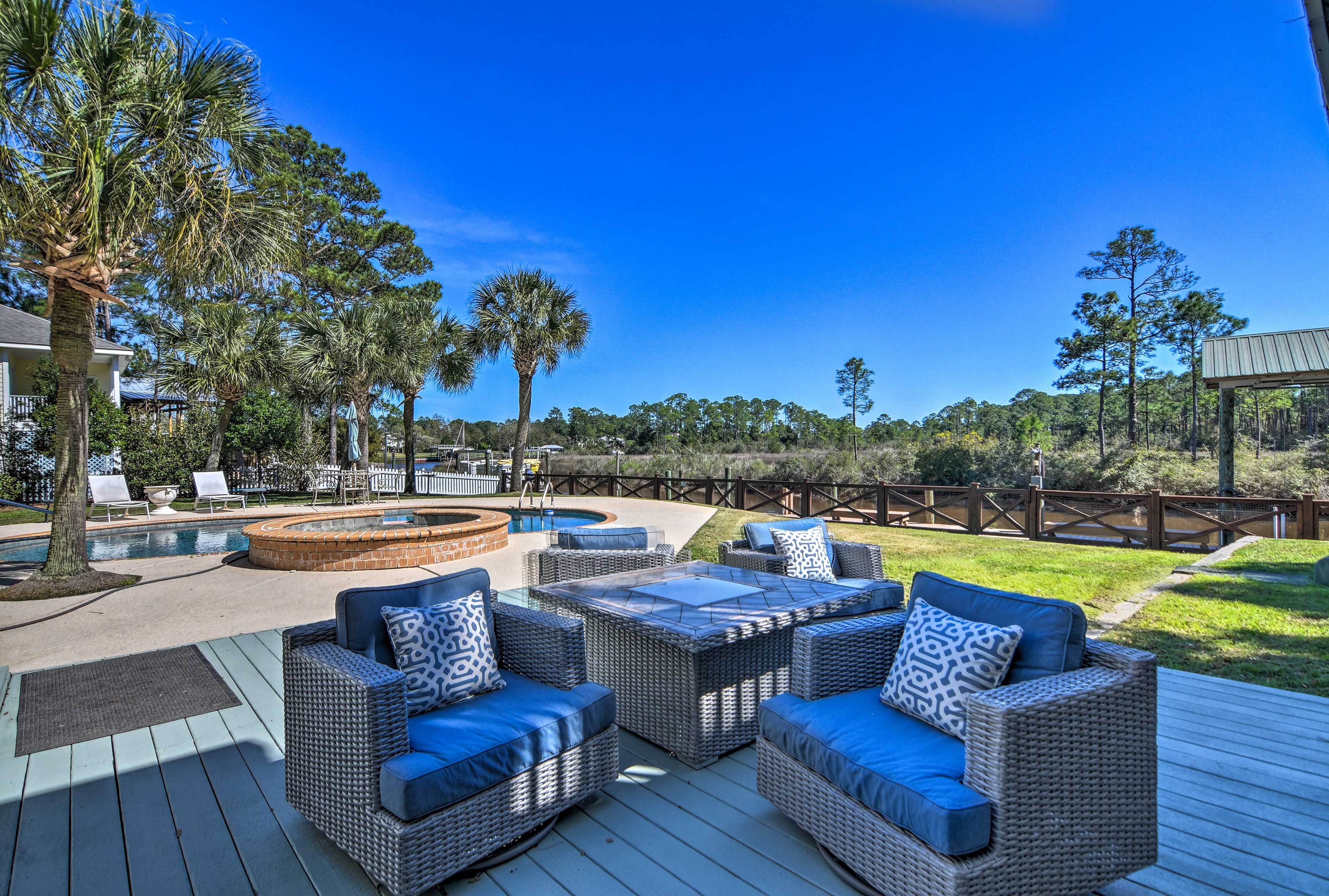 Lounge on the pool deck!