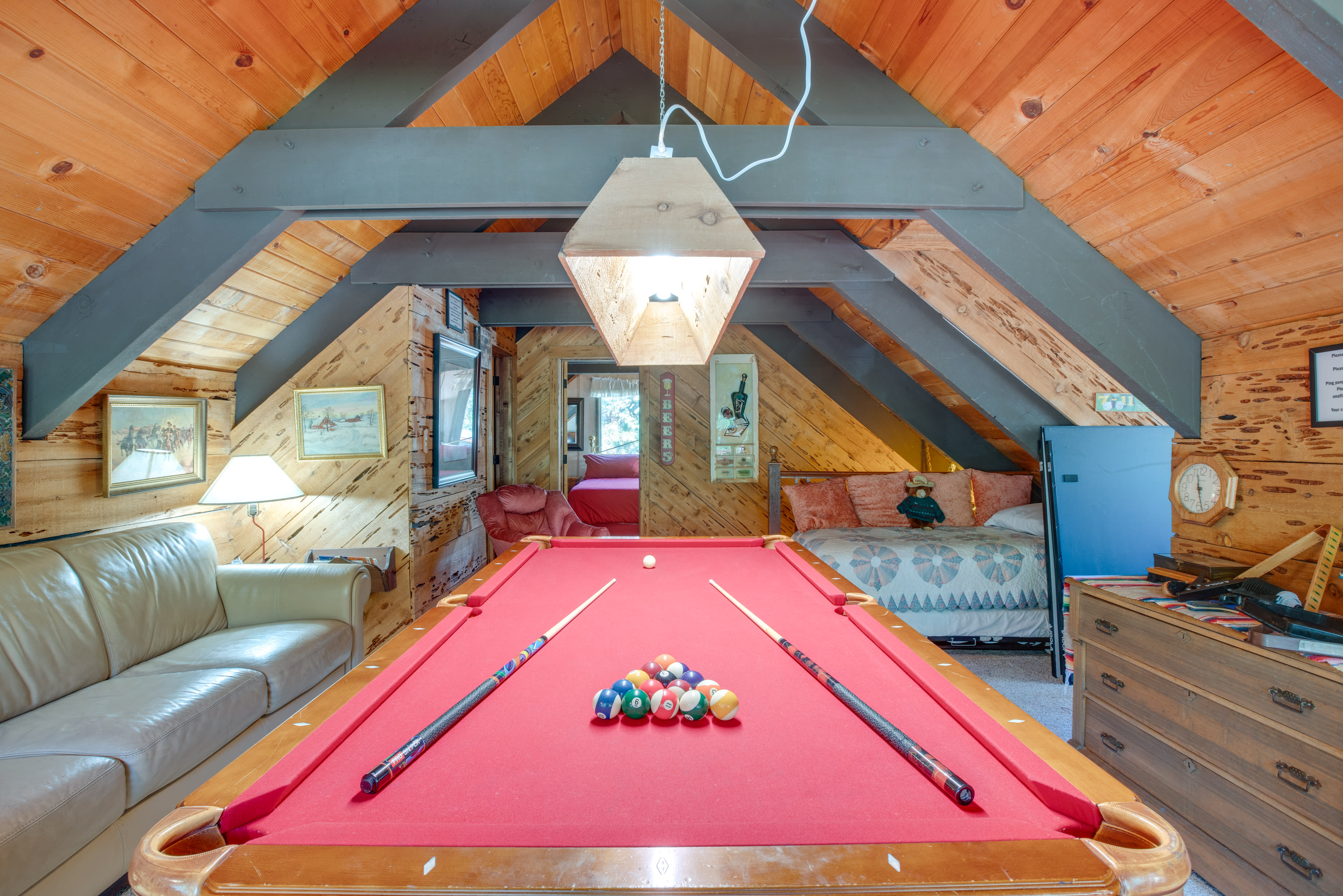 Pool Room | Futon | Pool & Ping Pong Table | Board Games | Stereo | Xbox