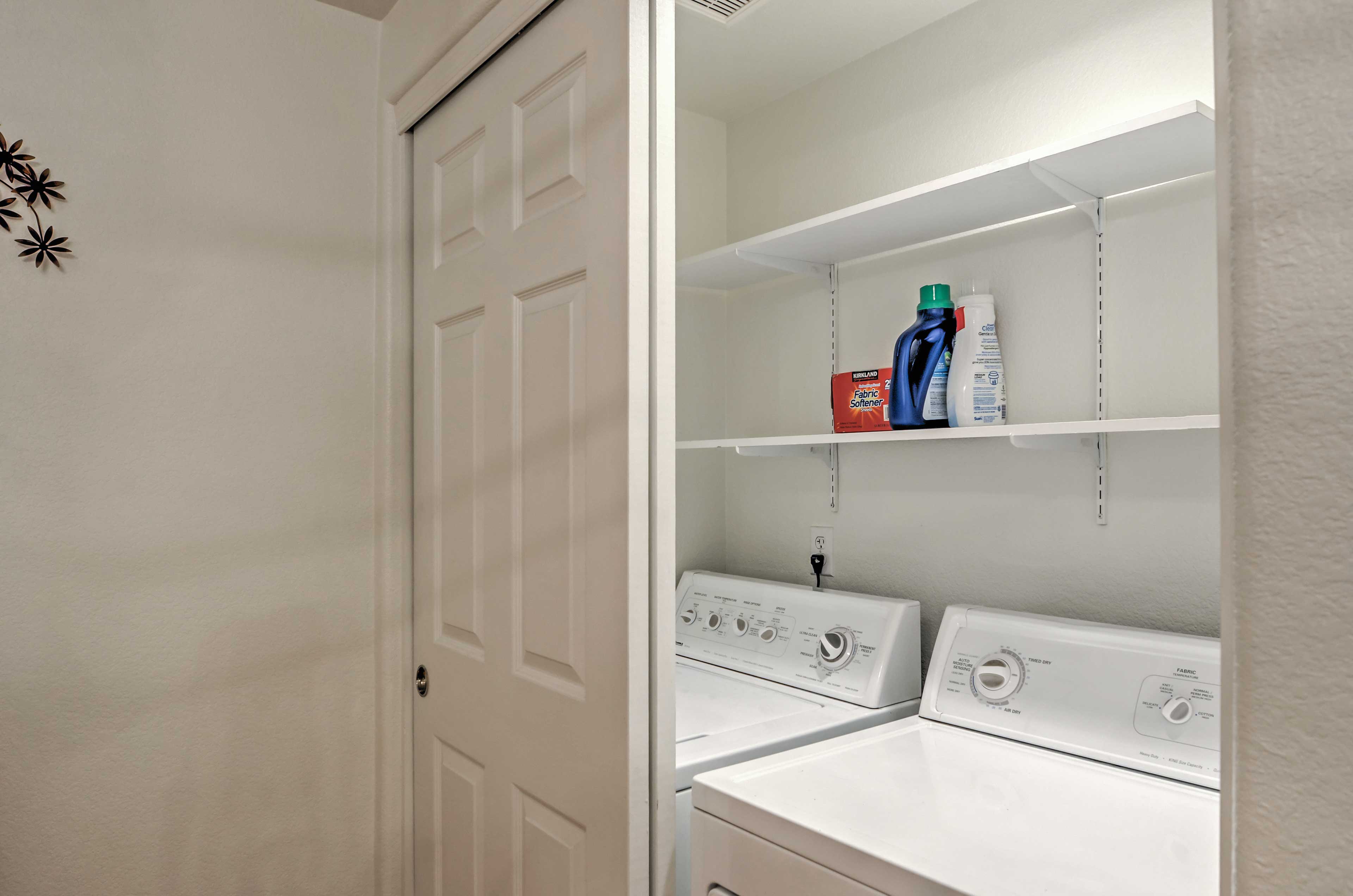 In-Unit Laundry | Linens & Towels Provided