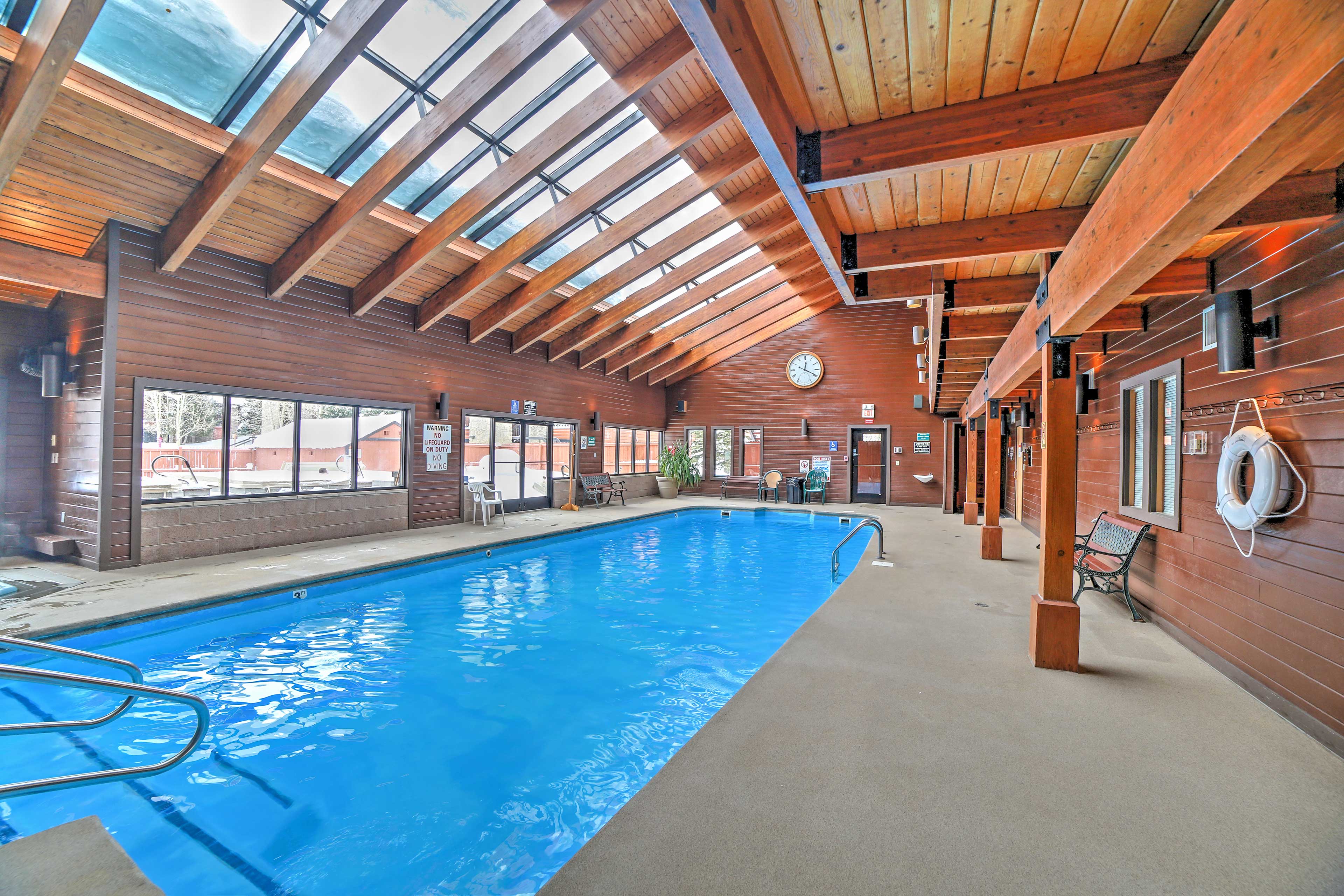 The indoor pool is open all year!