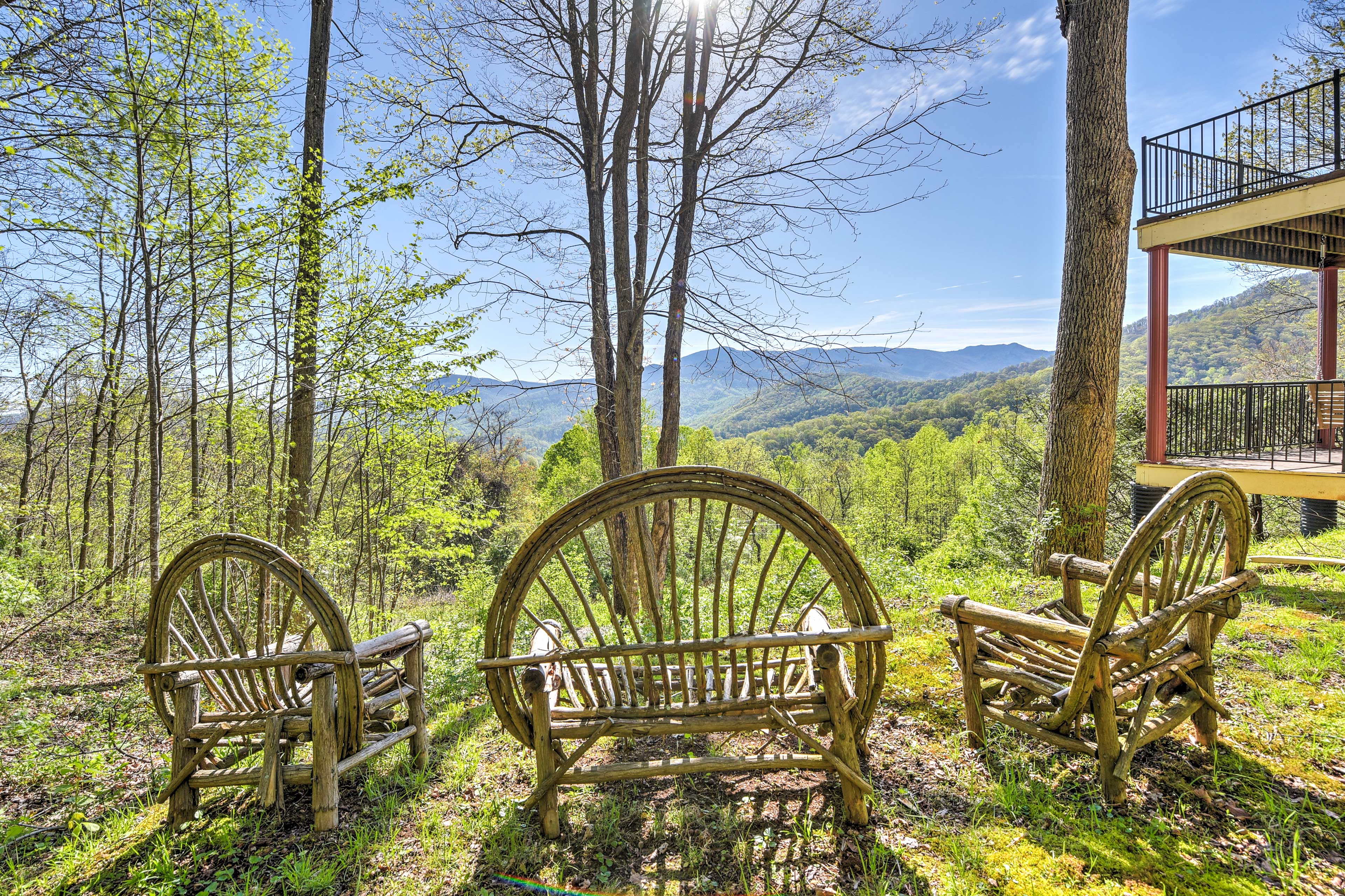 Enjoy endless mountain views from just about anywhere on the property!