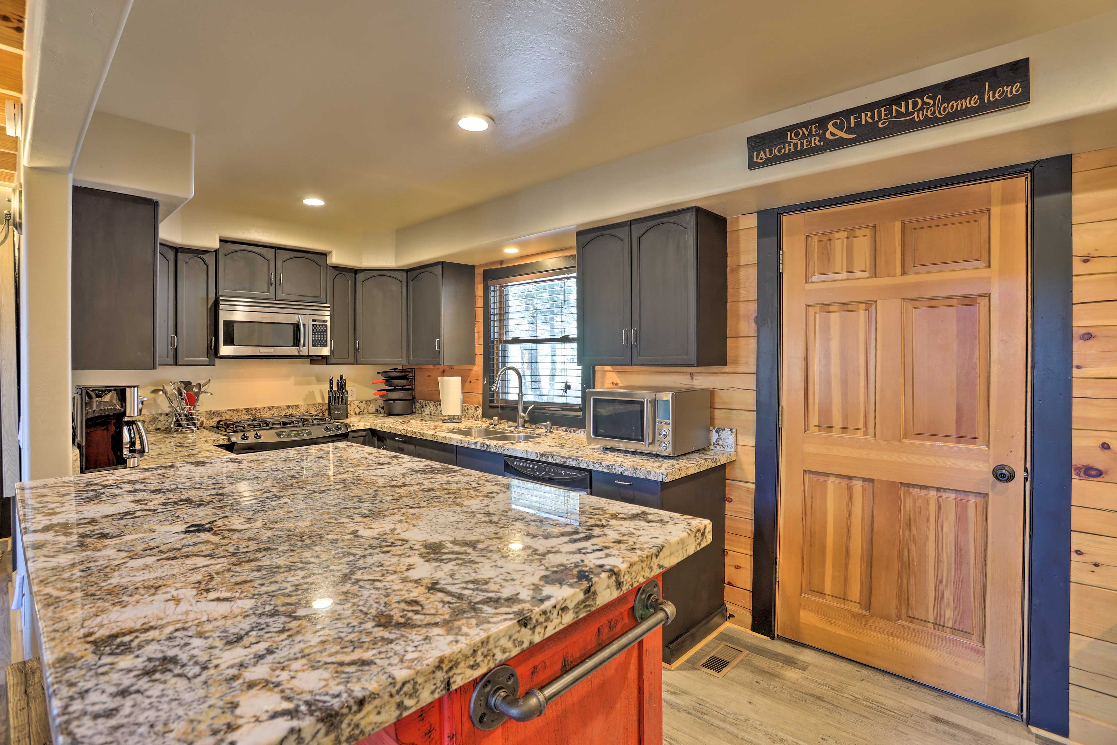 Kitchen | Fully Equipped | Stainless Steel Appliances | Dishware & Glassware