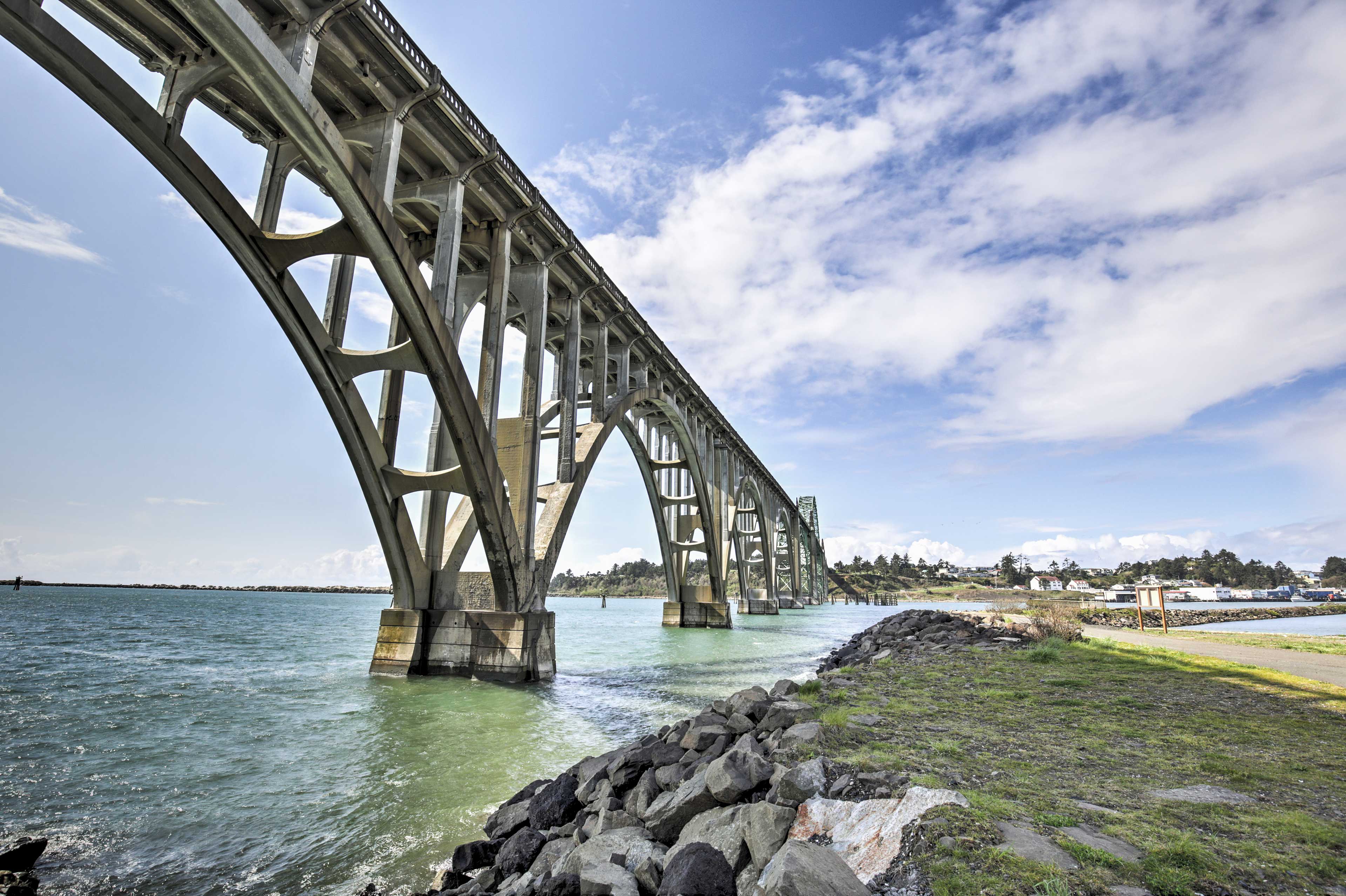 Explore Yaquina Bay at his 2-bedroom, 2-bath Newport vacation rental townhome!