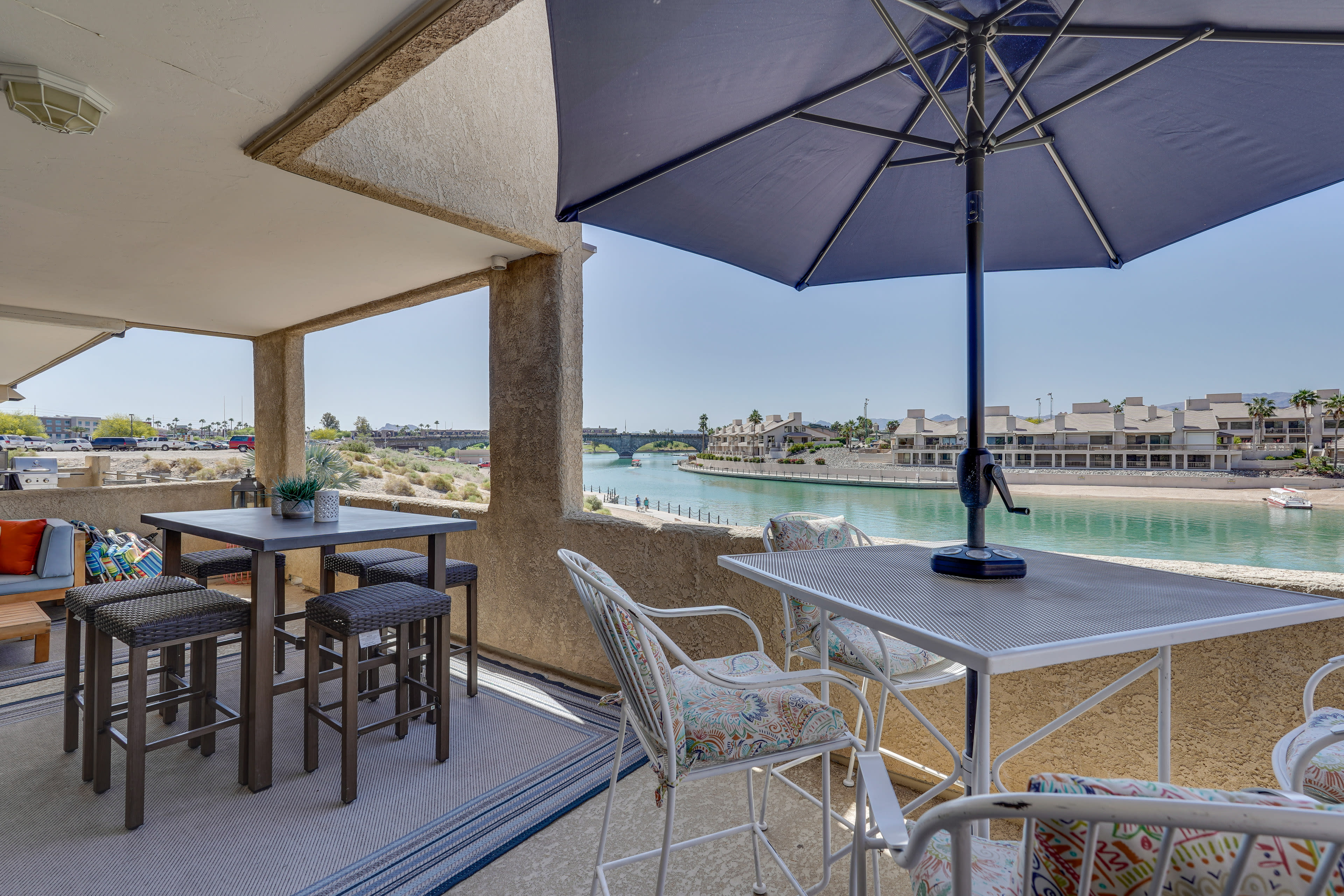 Lake Havasu City Vacation Rental | 2BR | 2BA | Stairs to Access | 1,200 Sq Ft