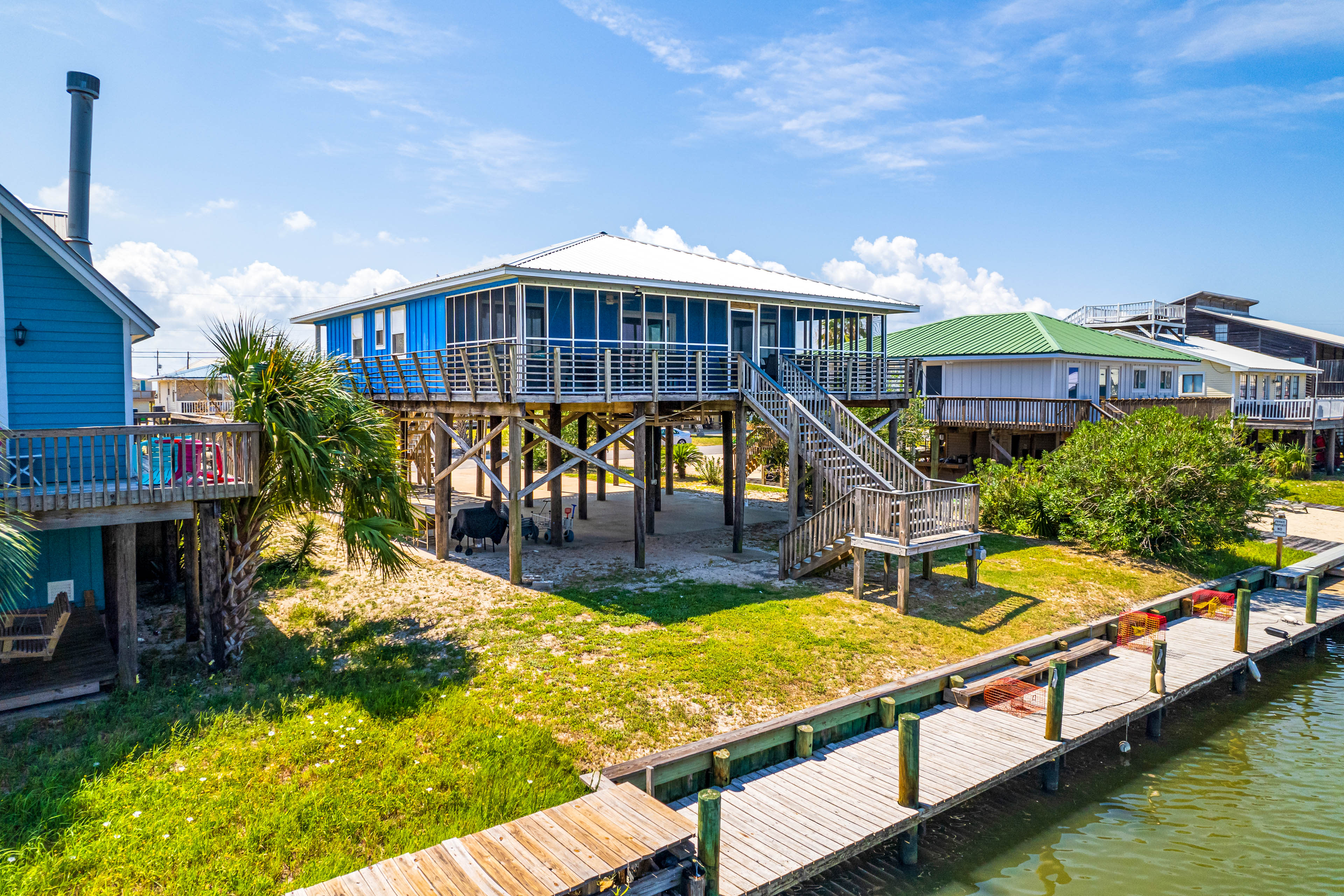 Waterfront Dauphin Island Home w/ Deck & Boat Dock