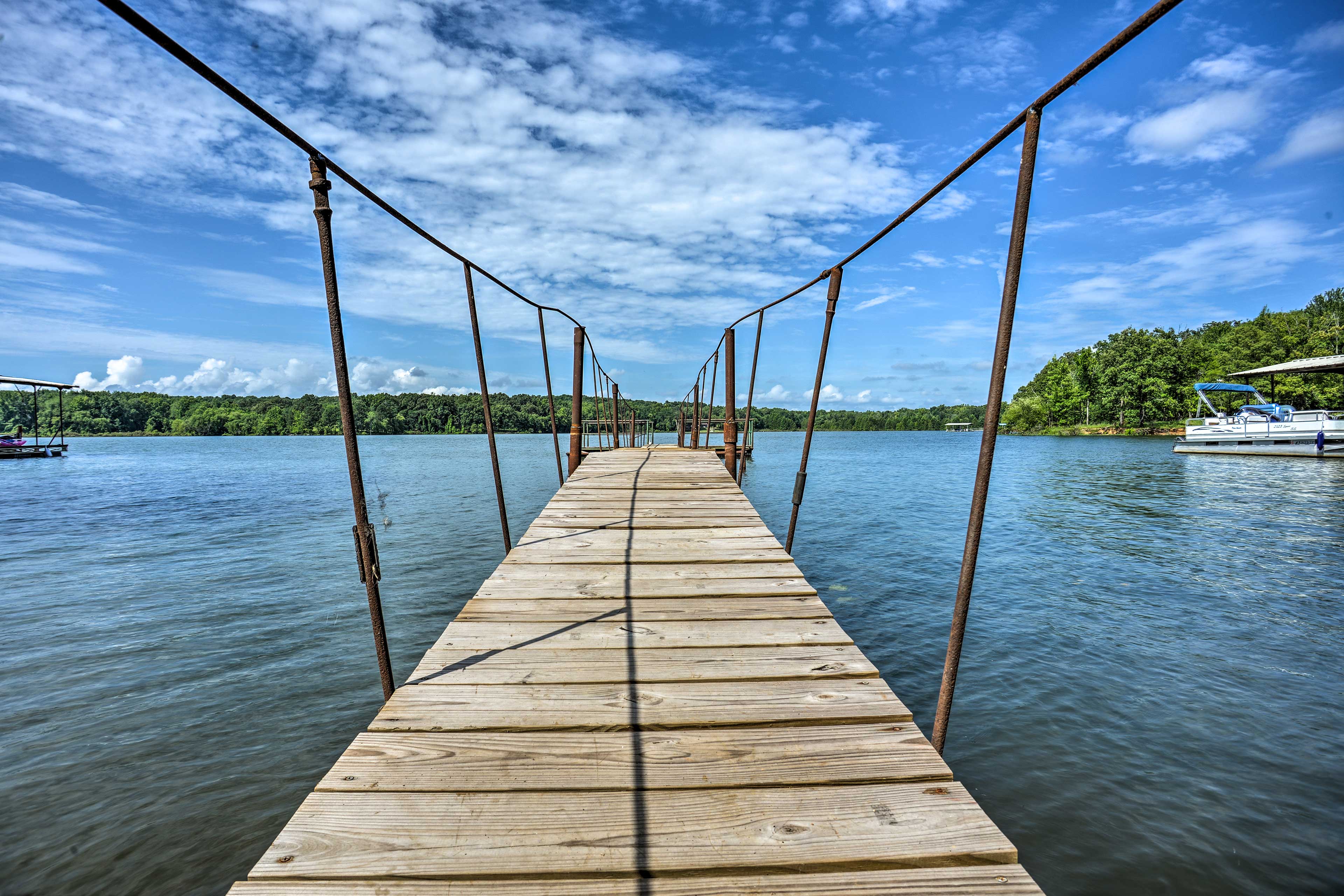 Spend time relaxing on the 80-foot deck.