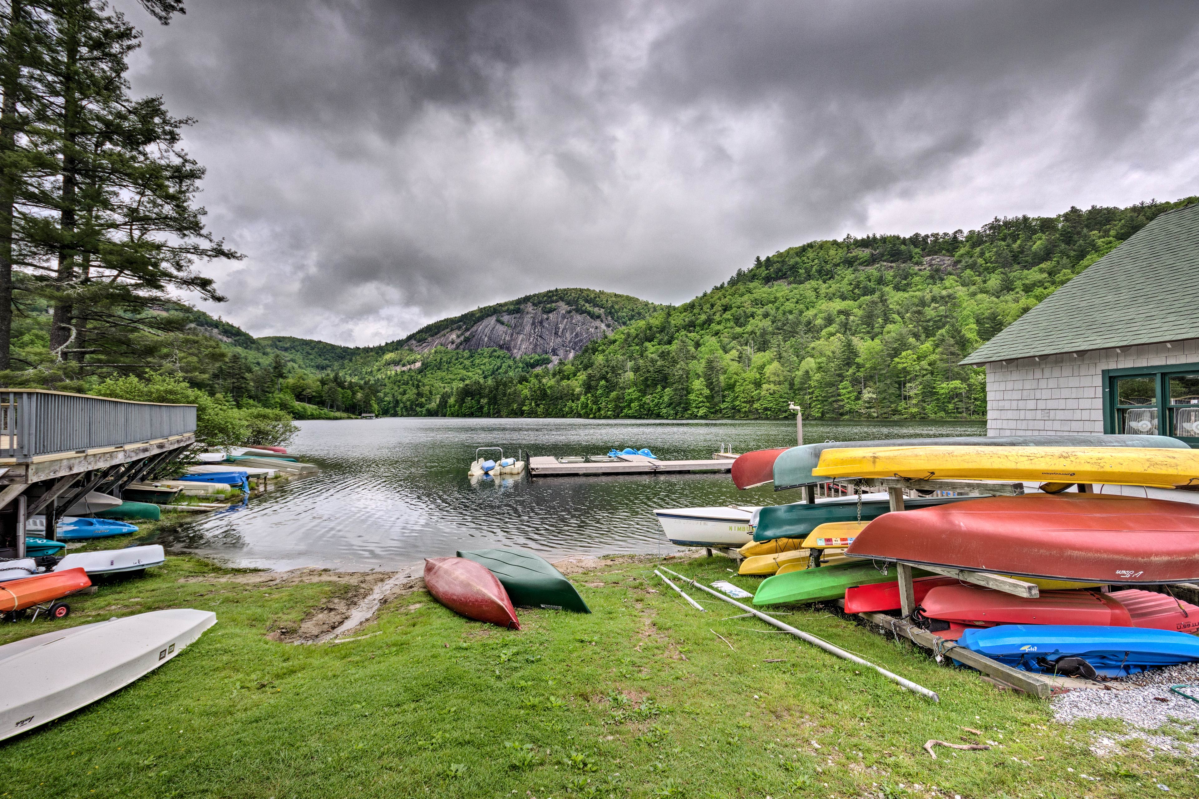 Resort Amenities (w/ Additional Fee) | On-Site Lake | Kayak Rental