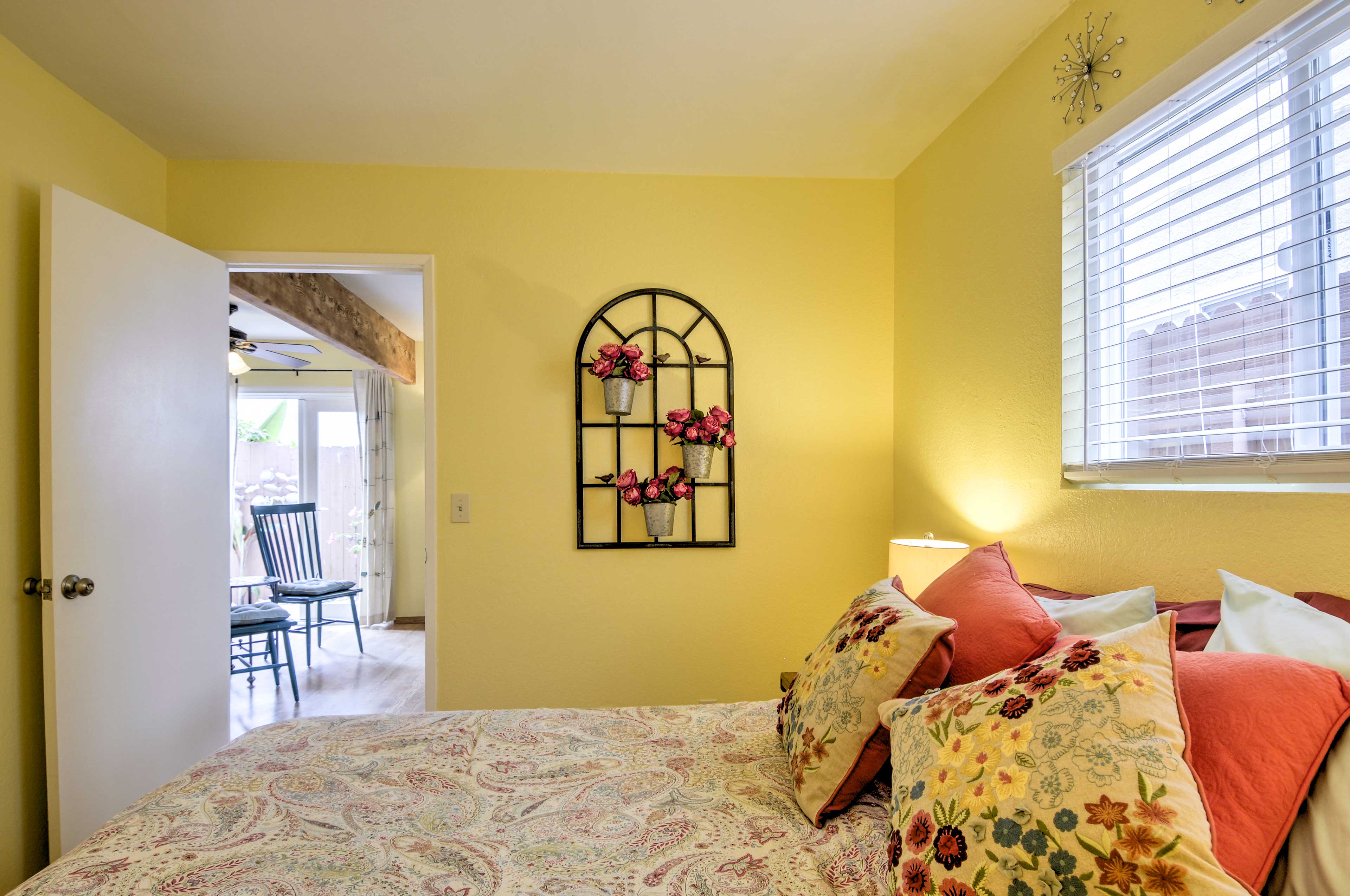 Sleep will come easy in this cozy bedroom.