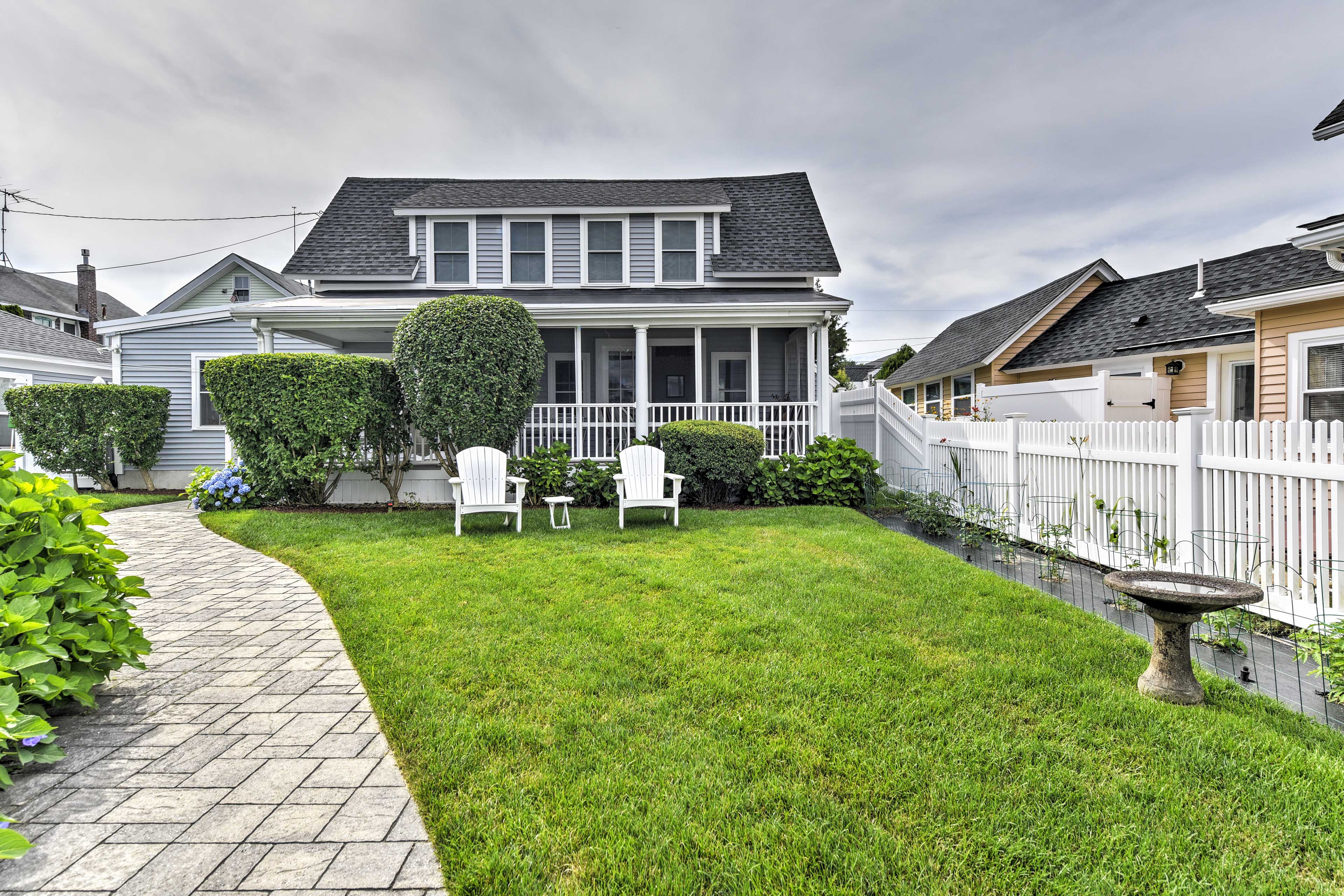 Enjoy a relaxing beach retreat at this vacation rental house in Onset.