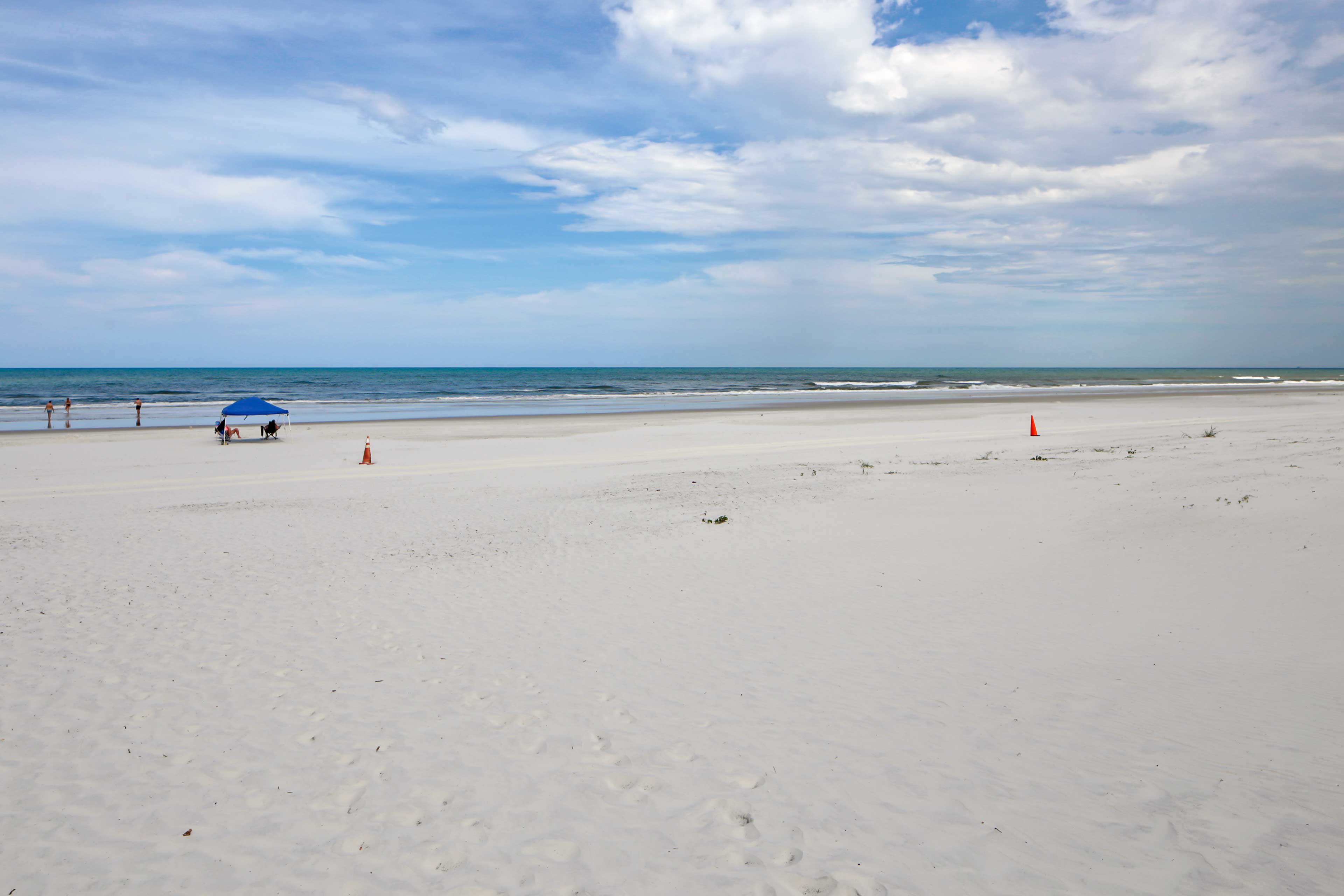 Spend your days building sand castles, sunbathing, or collecting seashells.