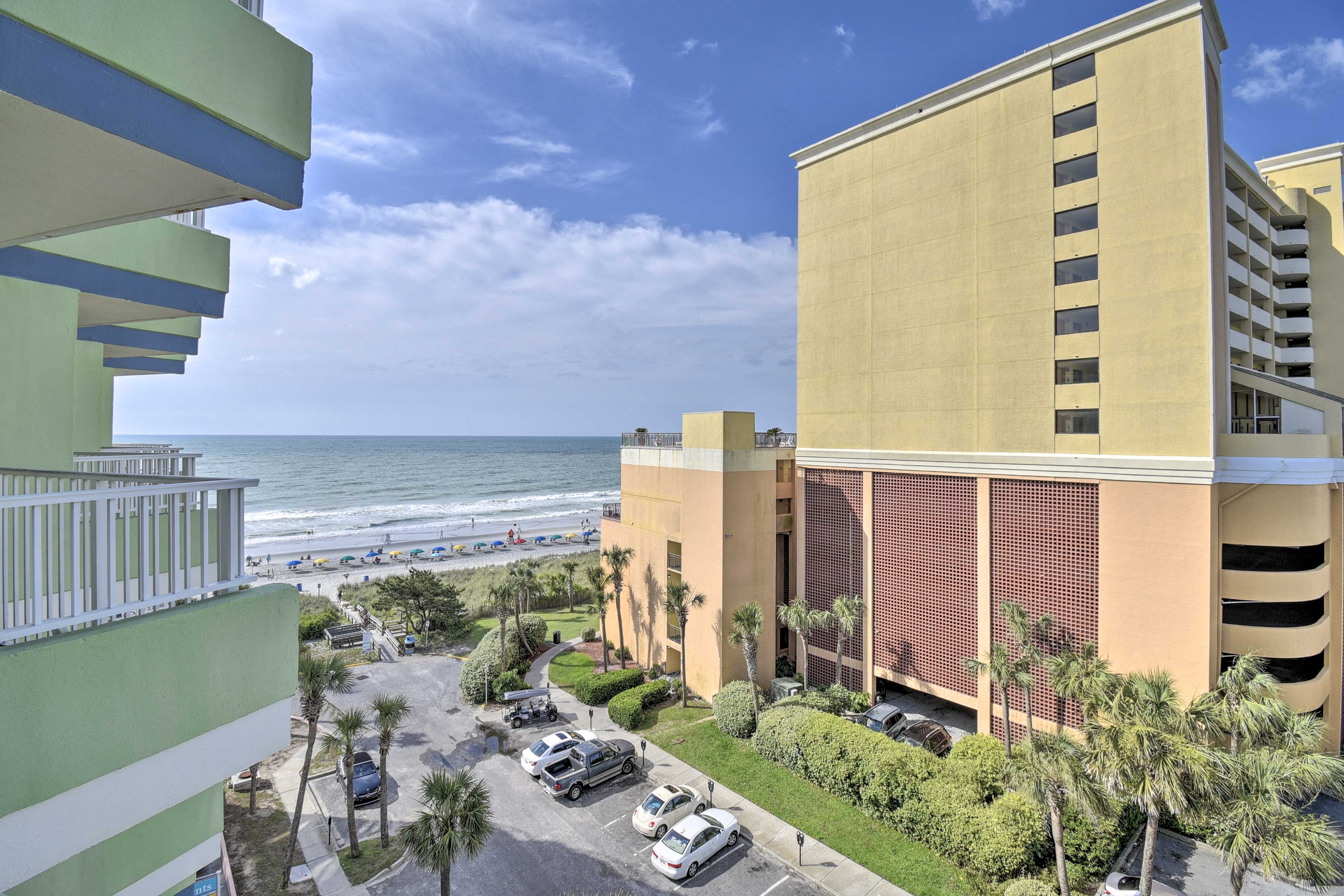 Myrtle Beach Vacation Rental | 1BR | 1BA | 550 Sq Ft | Step-Free Access