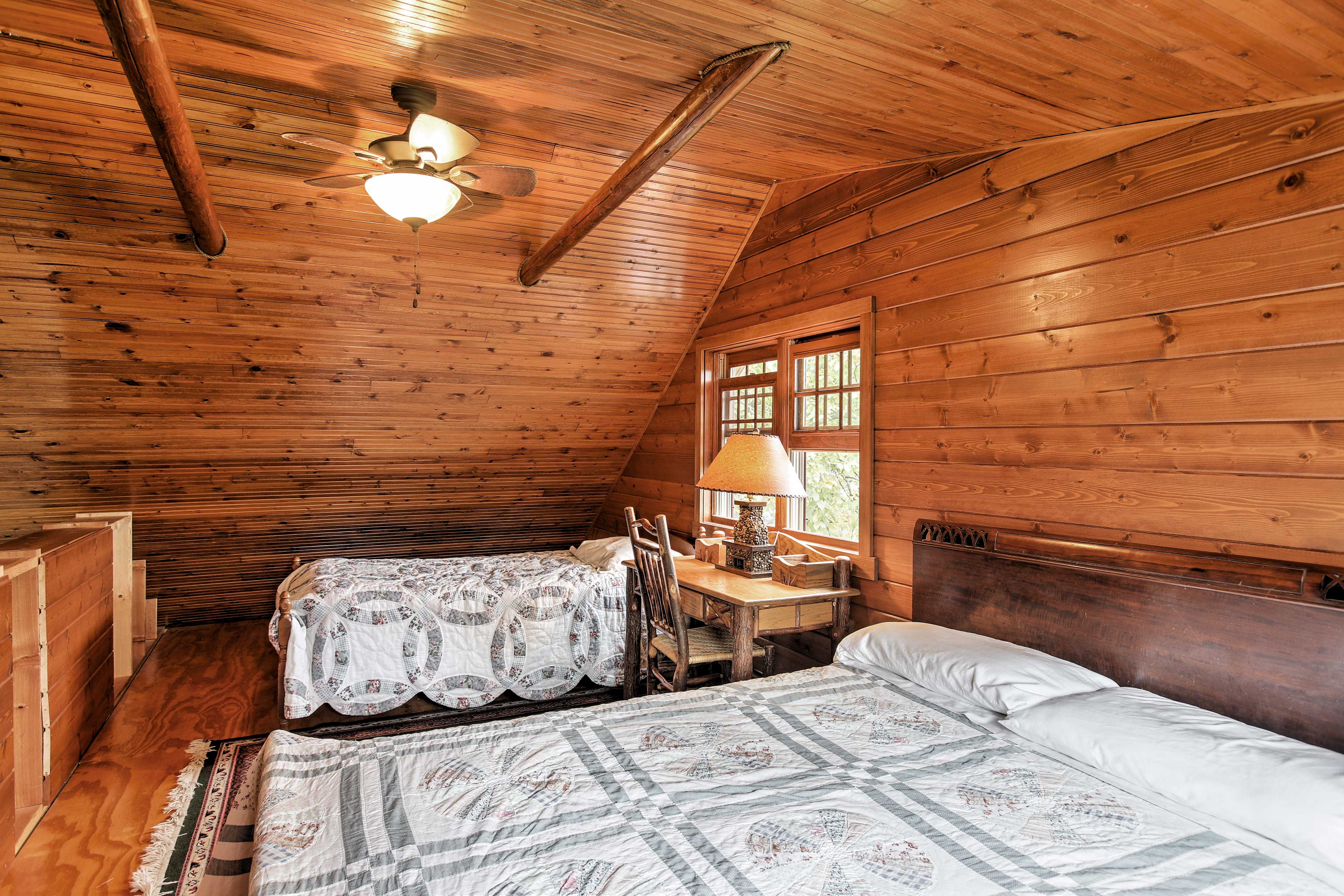 Sleep in the full bed or the queen bed in the South Side loft.