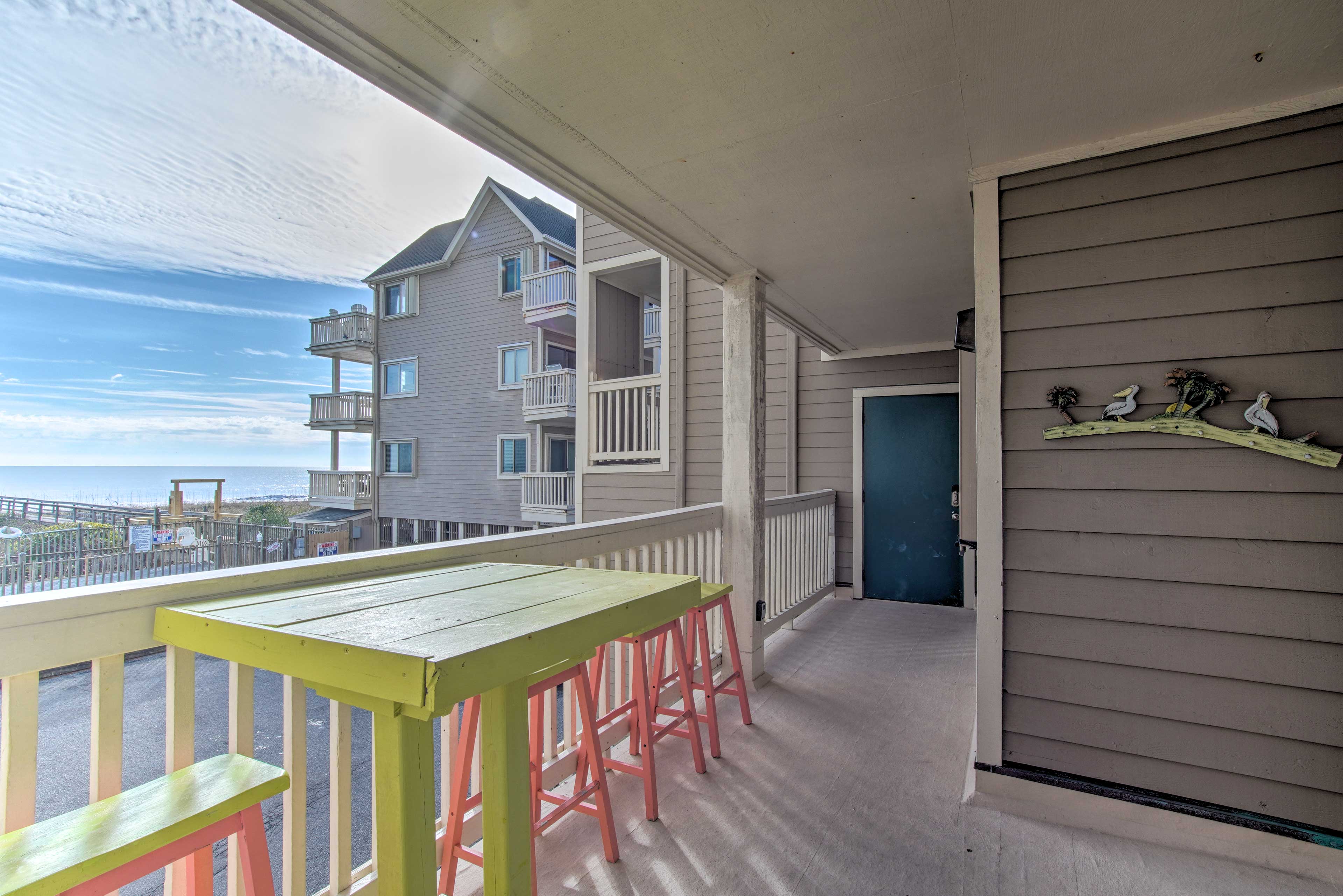 First-Floor Unit | Ocean & Pool Views