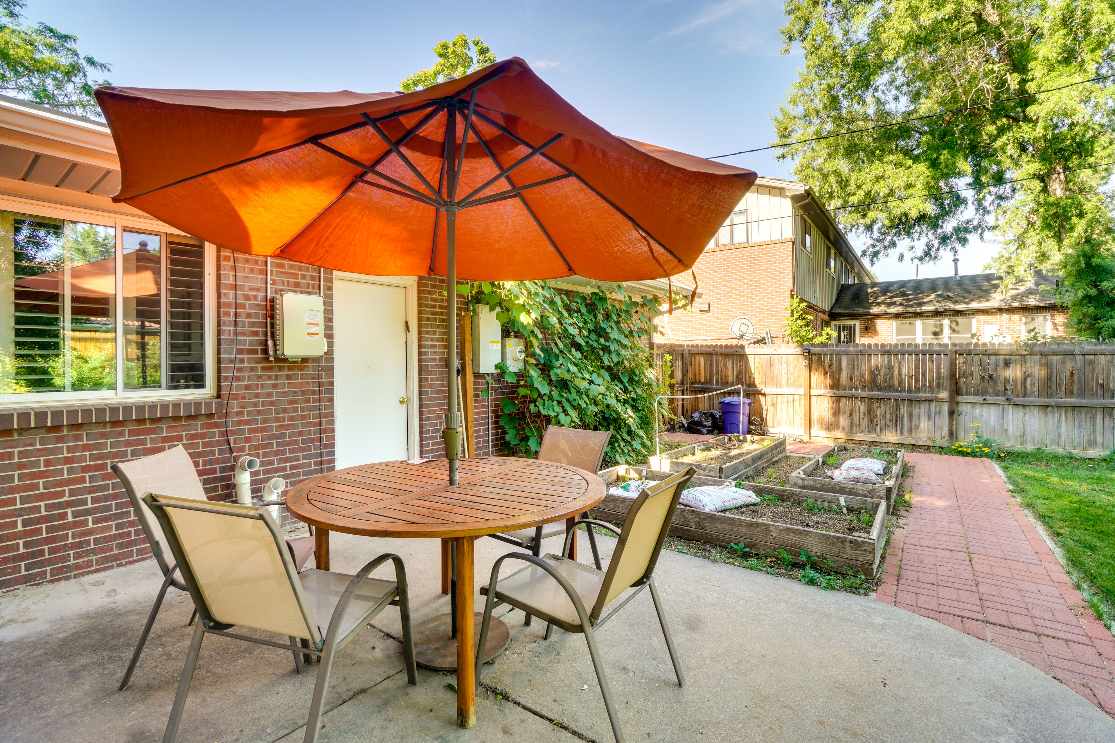 Shared Patio | Outdoor Dining Area | Grill | Fenced Yard