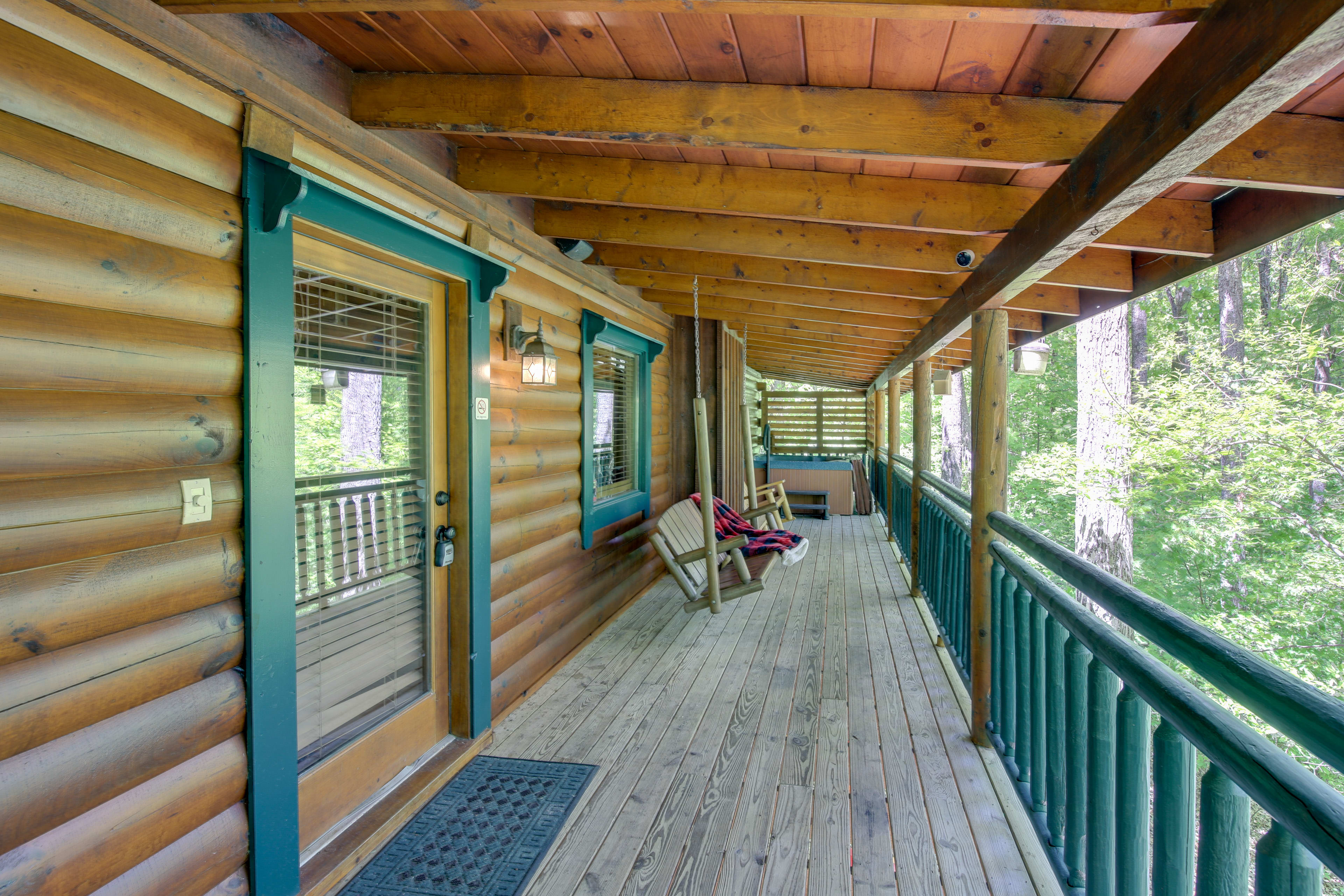 Covered Deck | Porch Swing | Private Hot Tub