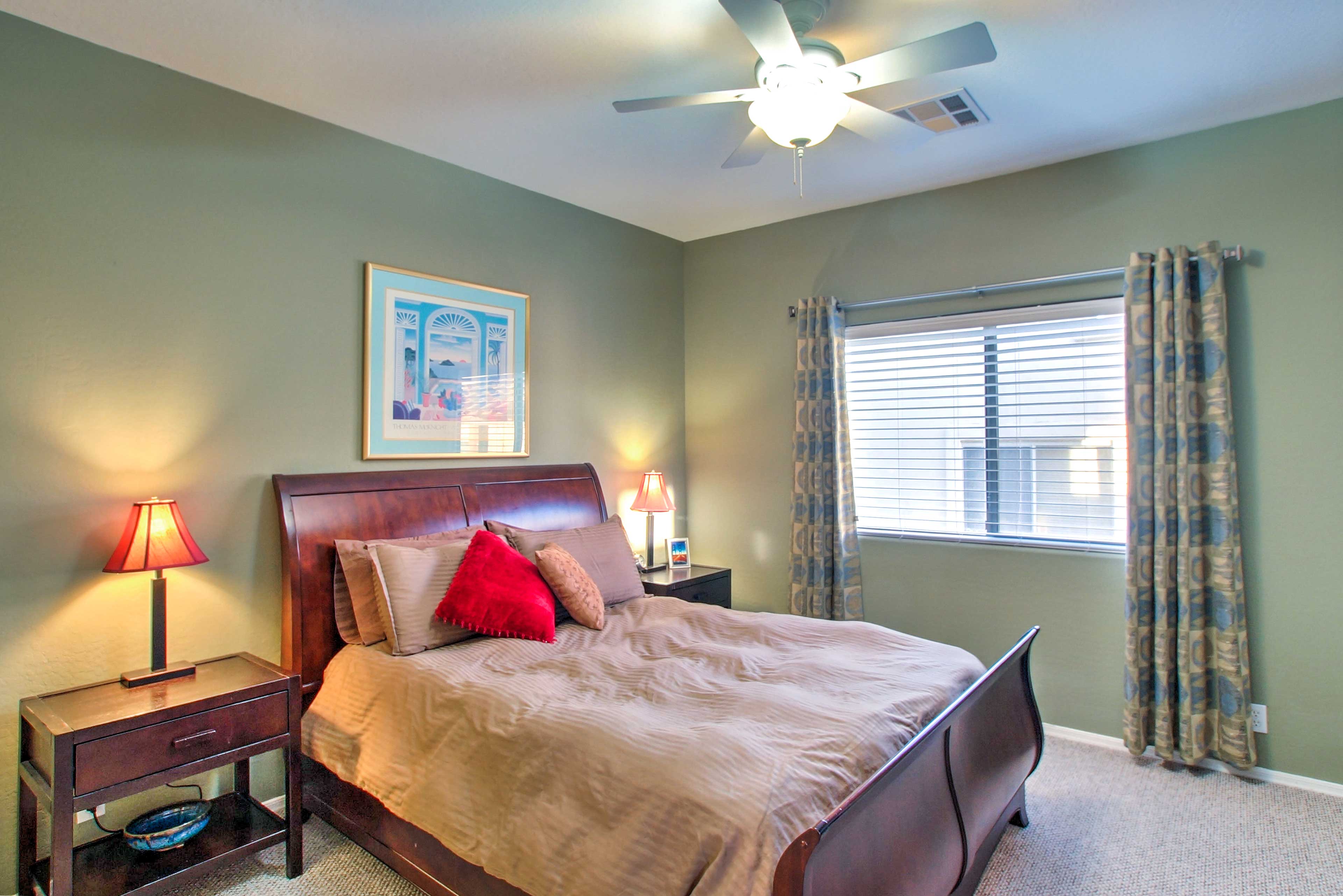 Rest and recuperate in this light and airy bedroom.