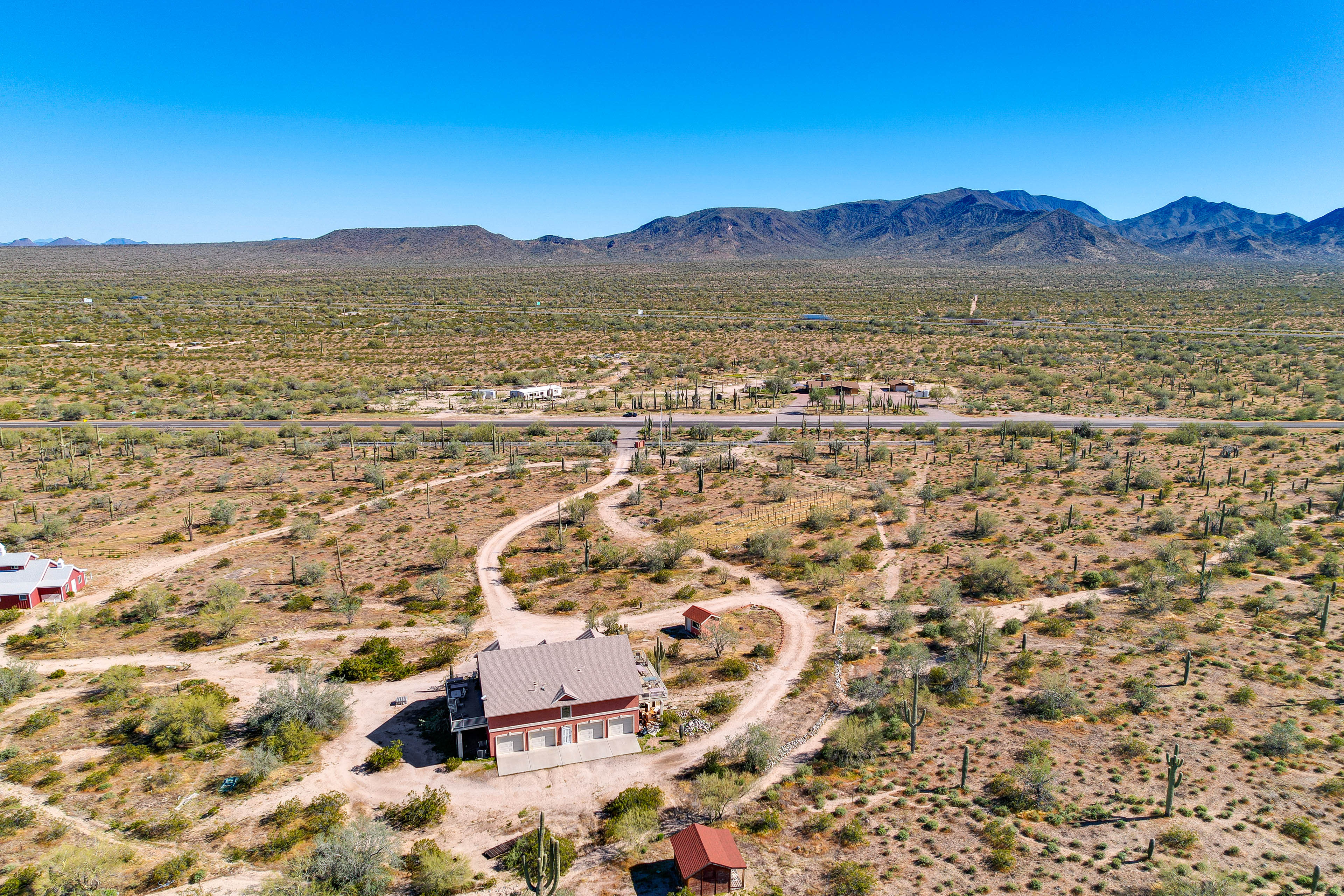 Aerial View | 7 Acres | Horseback Riding & Biking Trails