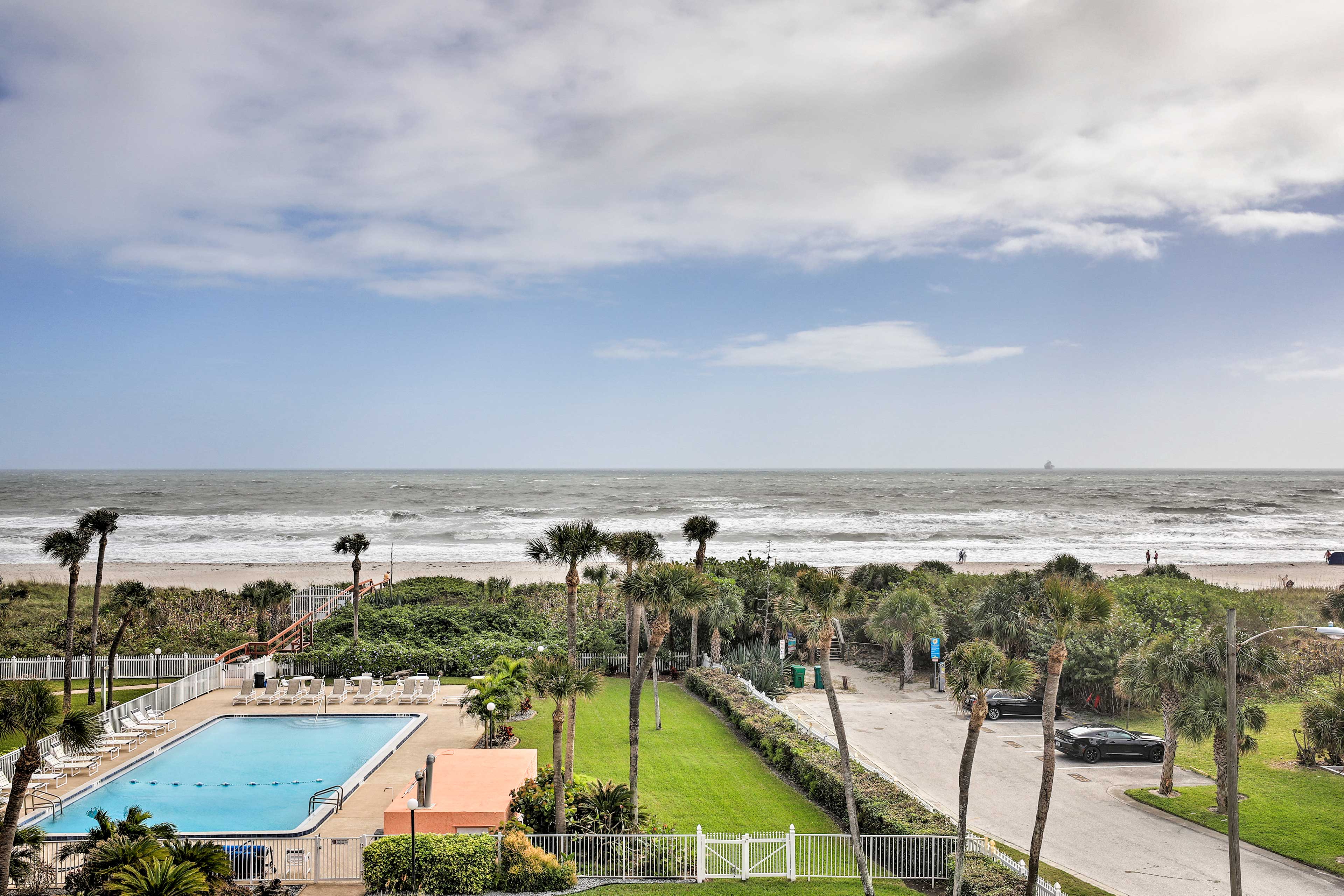 Enjoy access to a private gated beach area at your Cocoa Beach home.