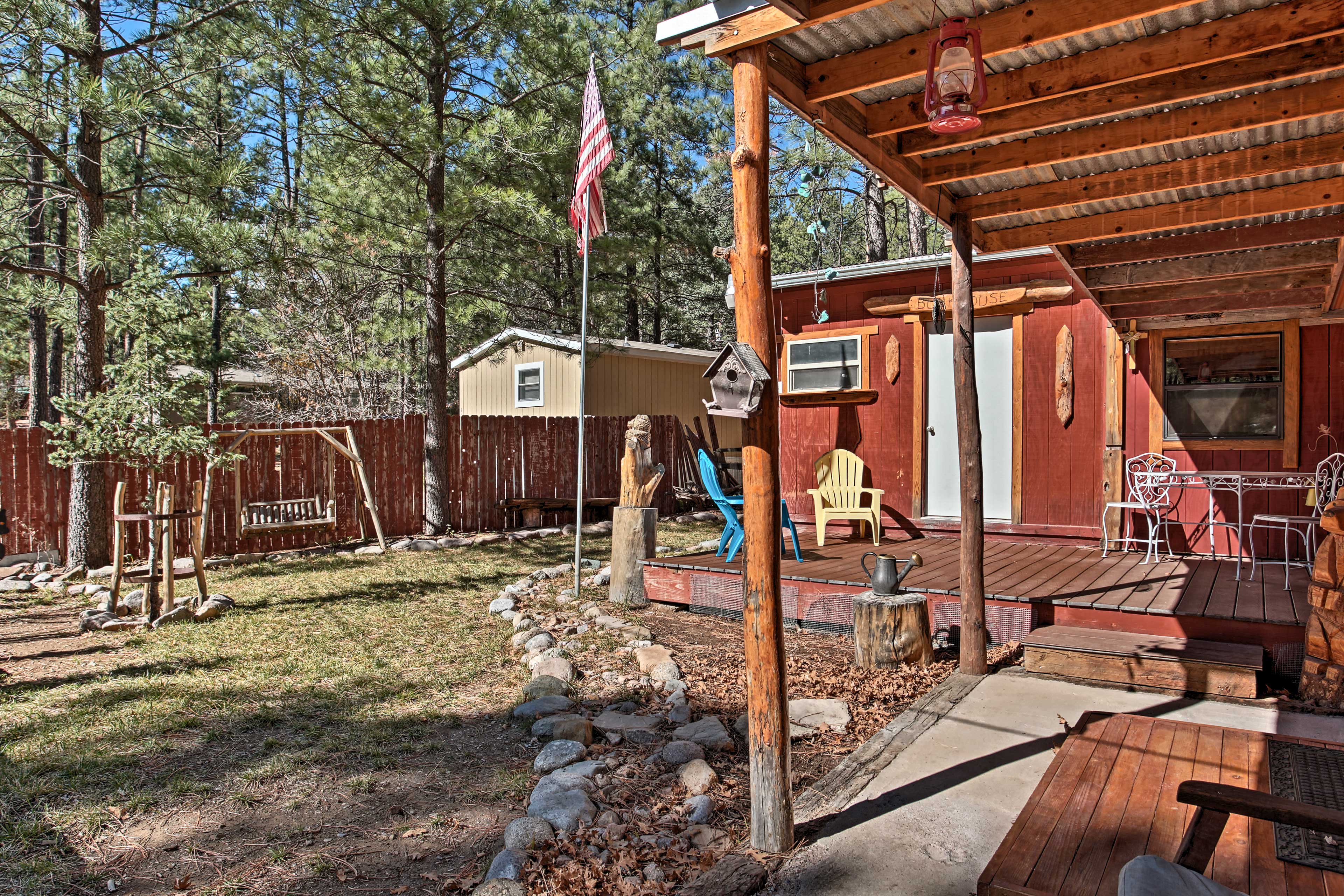 You'll have a large front patio to share with family, friends, and wildlife.