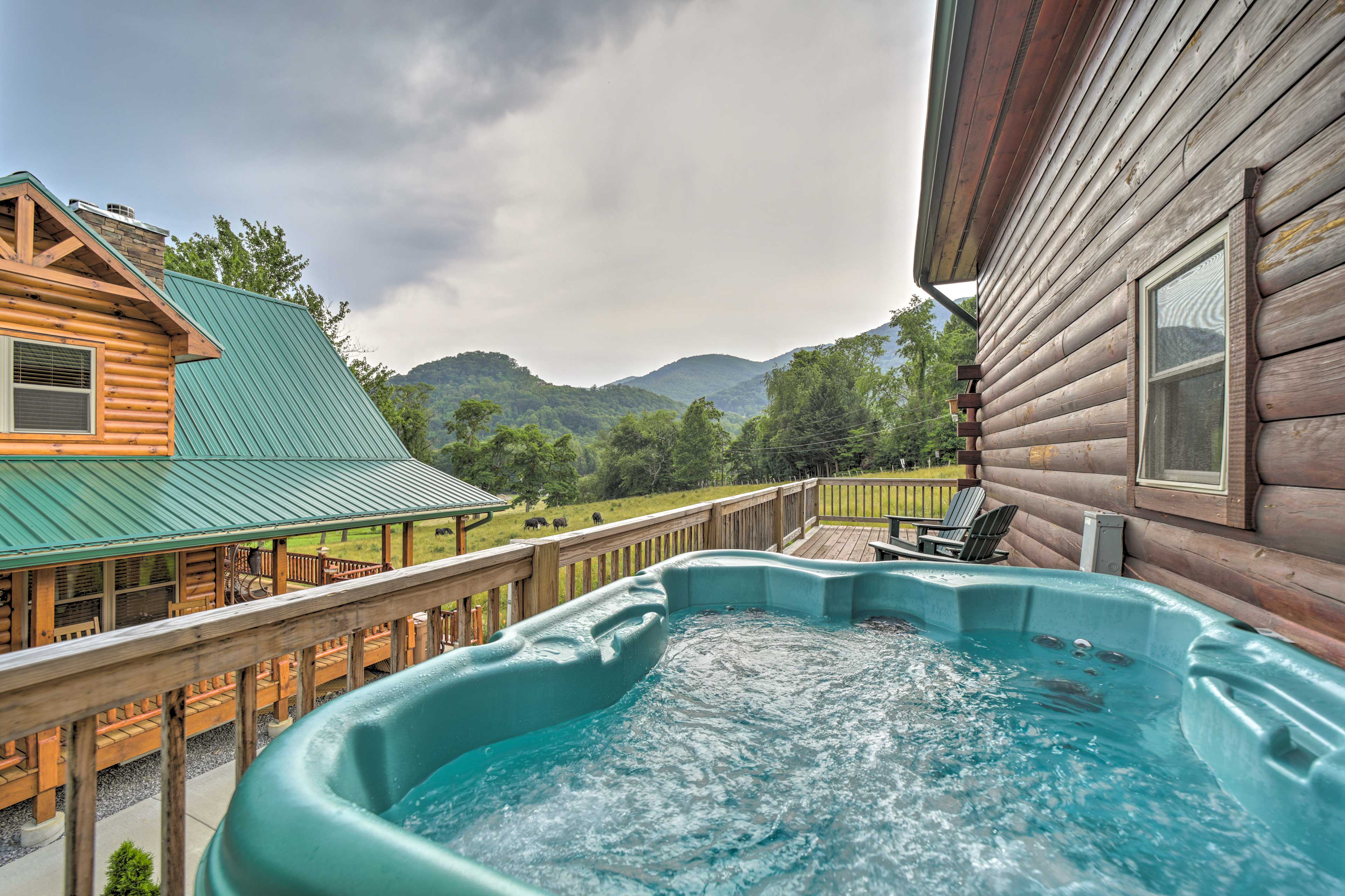 Private Hot Tub | Multi-Level Decks | Mountain Views