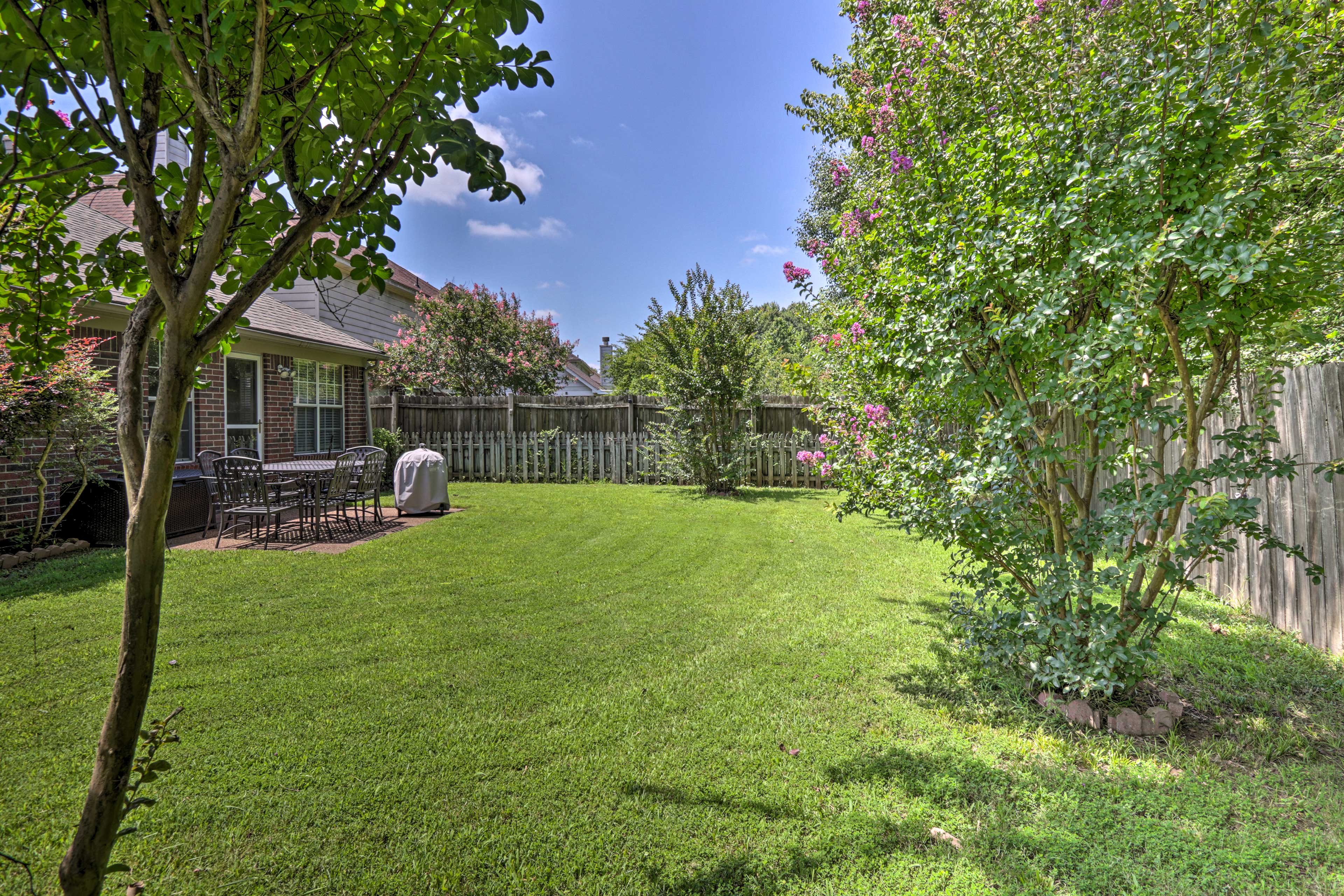 Backyard w/ Gas Grill