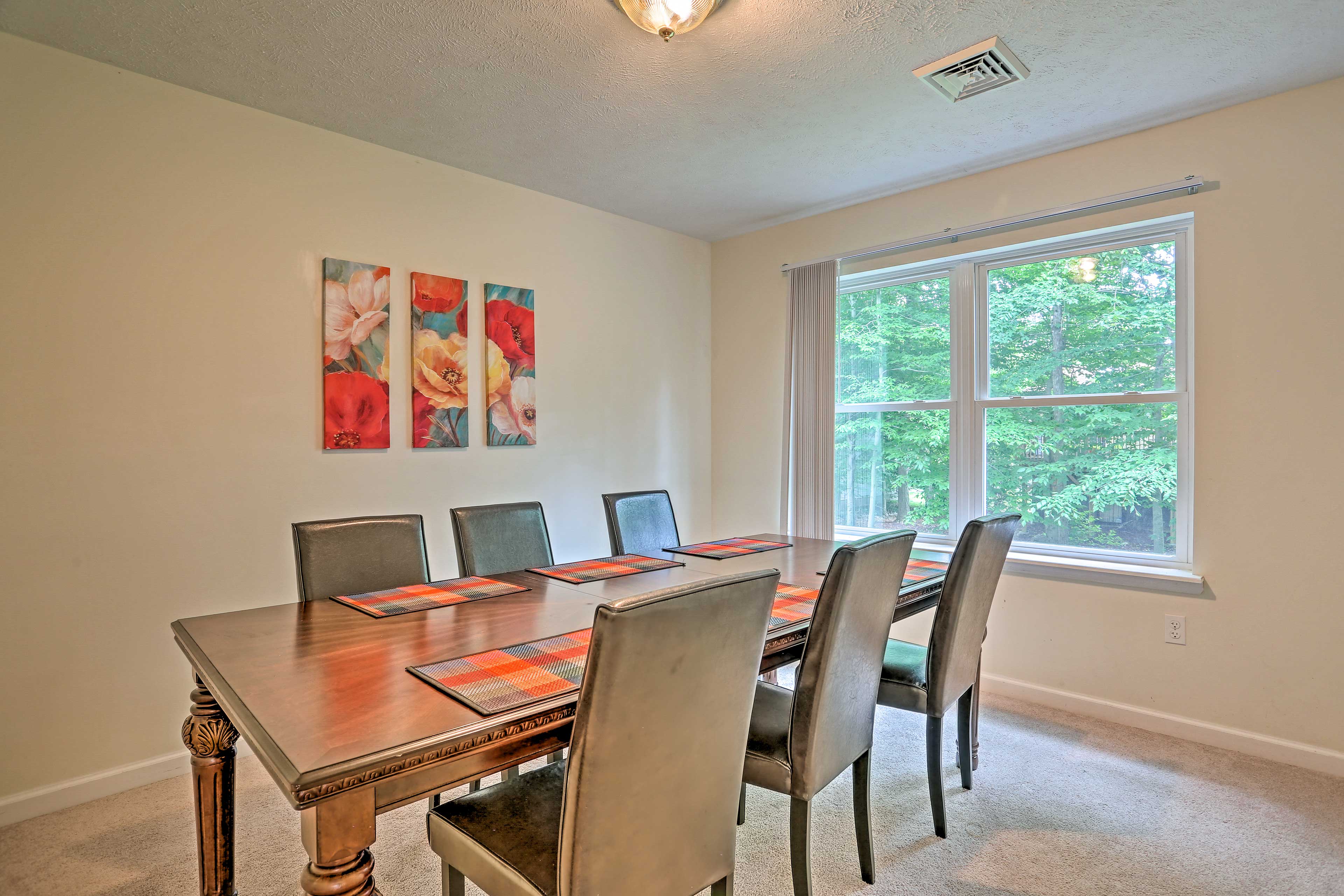 Share home-cooked family feasts in the formal dining room.