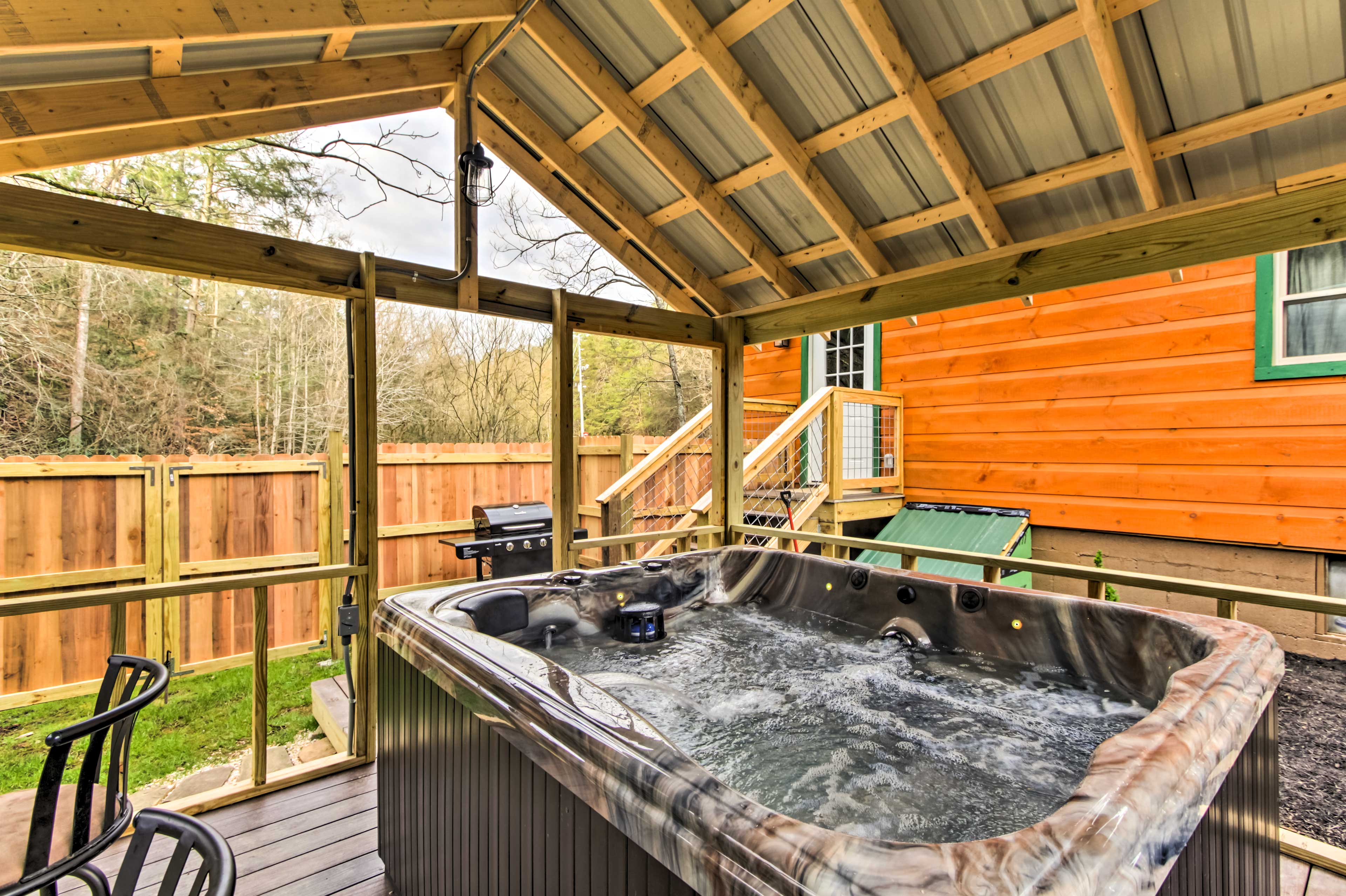 Private Hot Tub | Spacious Yard | Gas Grill