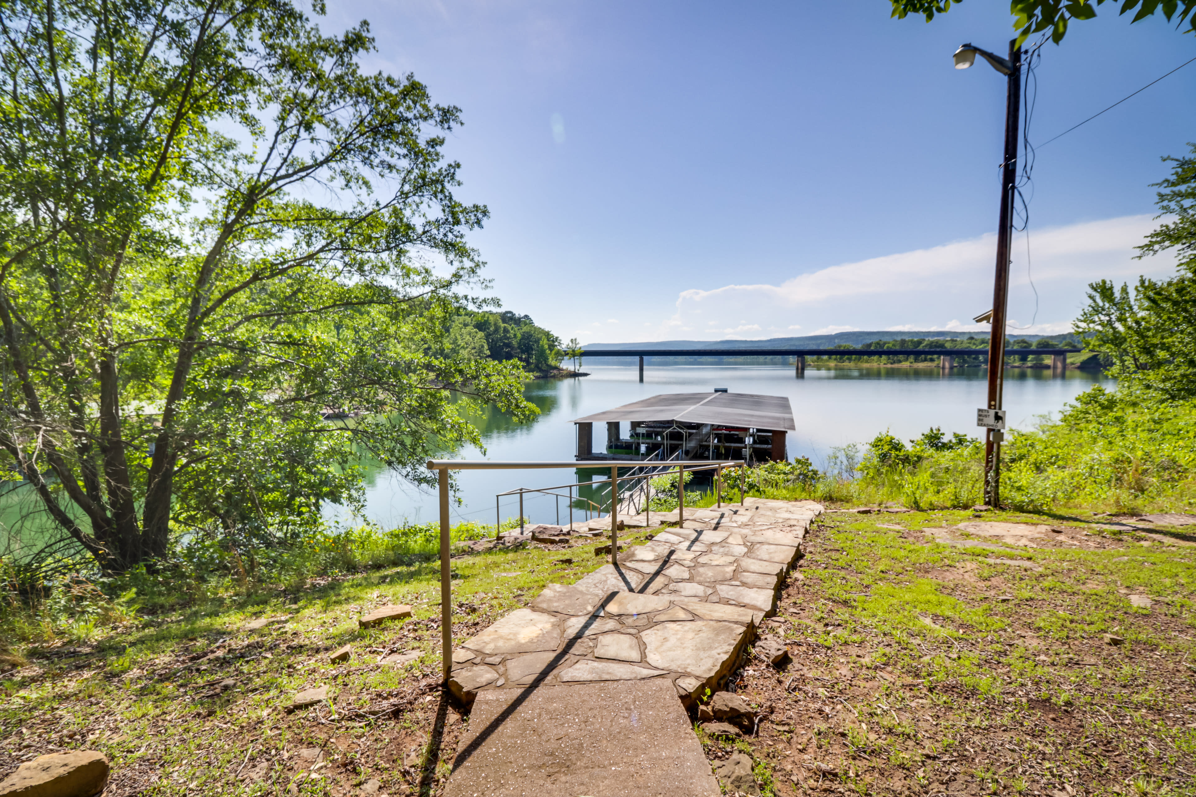 Greers Ferry Lakefront Home w/ Deck & Boat Slips!