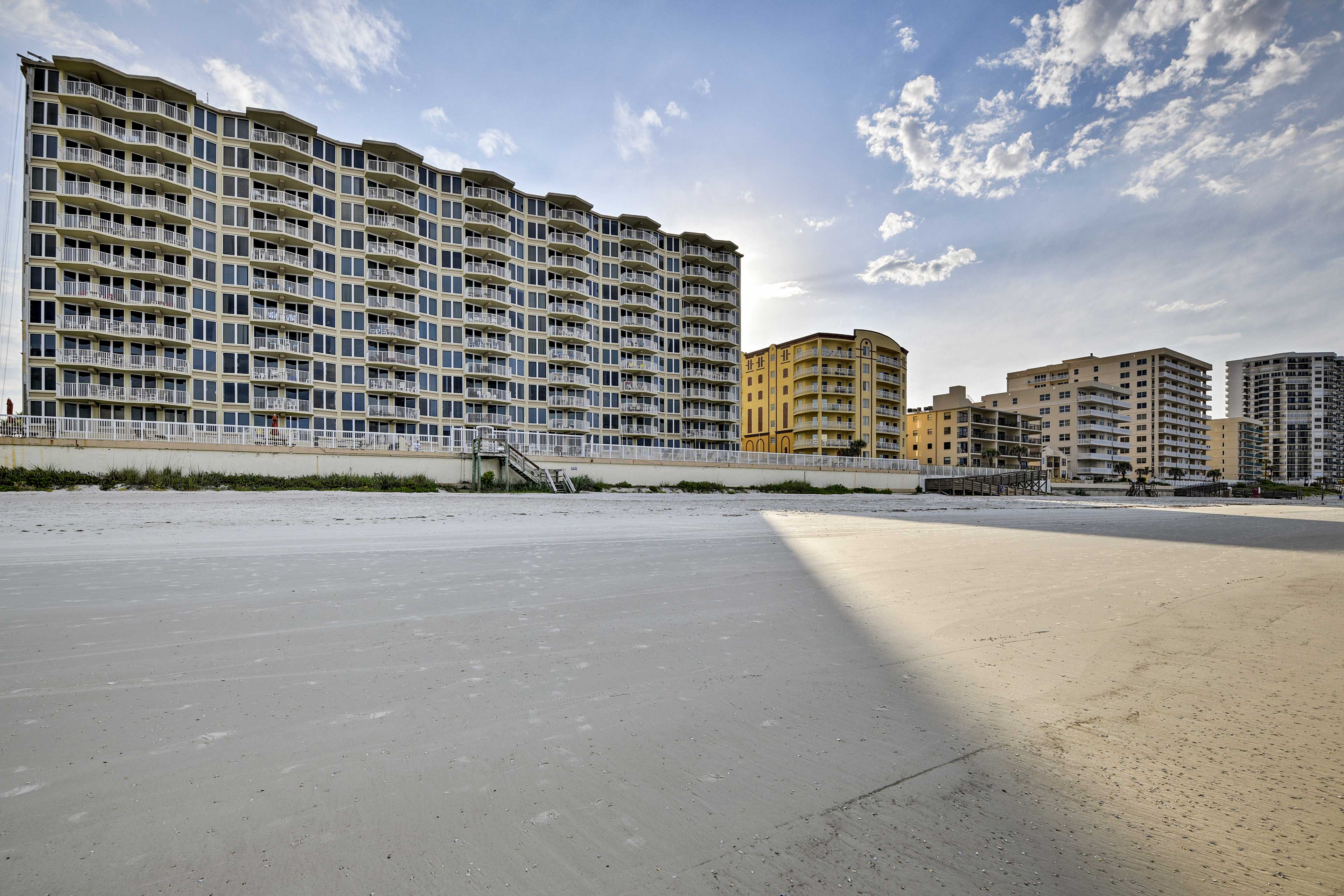 The broad beach invites you down for carefree days on the waterfront.