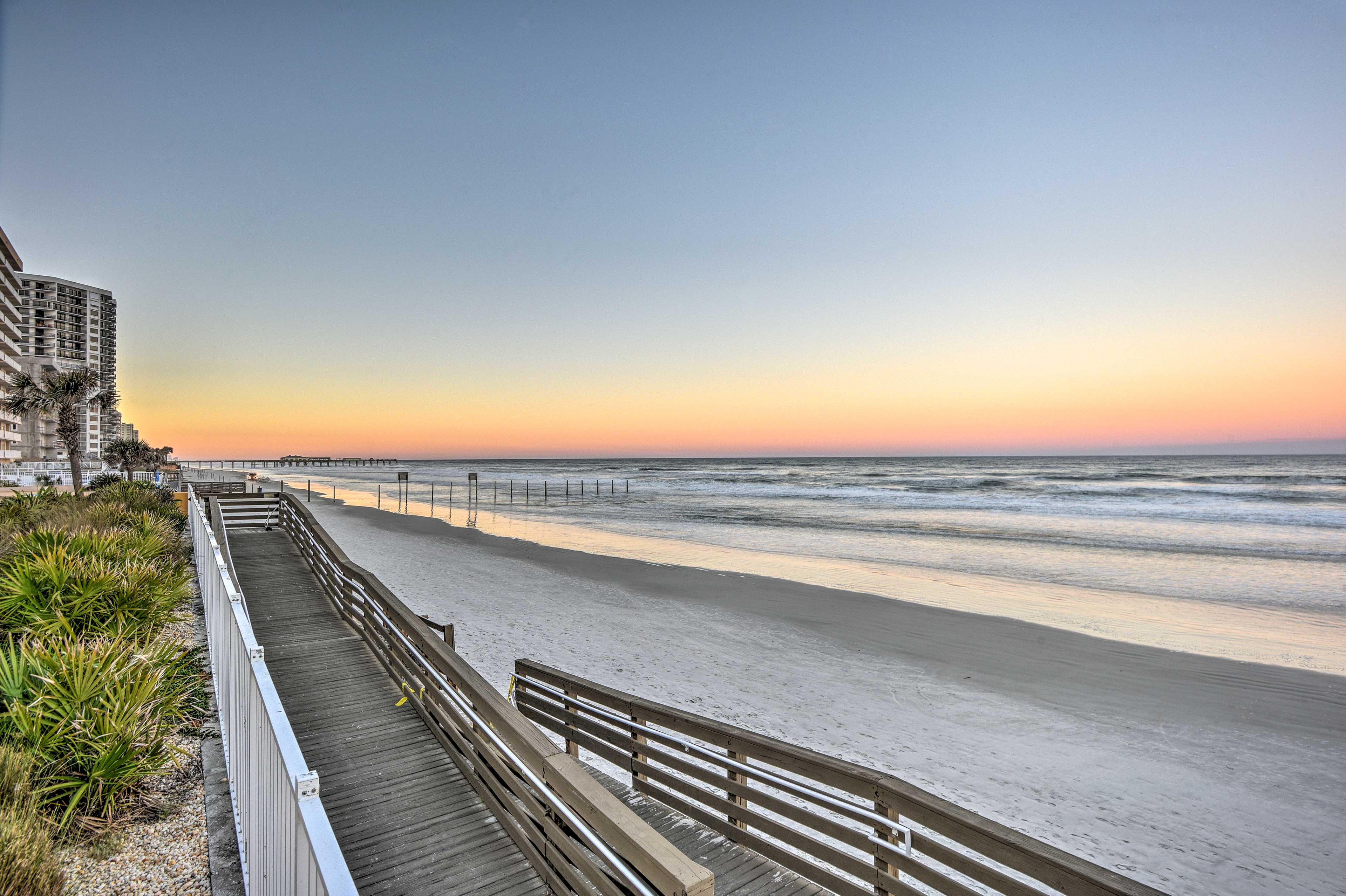 Watch the sun fade into the west from the extensive pool deck.