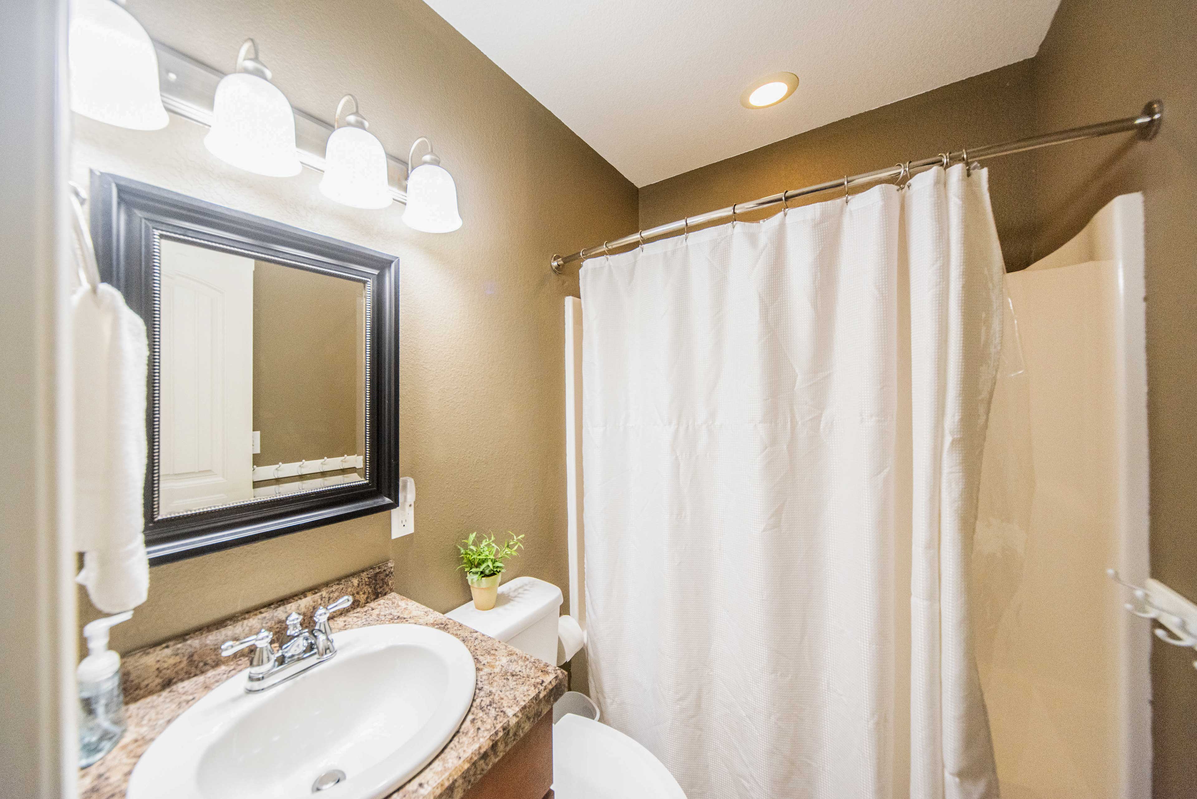 The home has 2 pristine bathrooms.