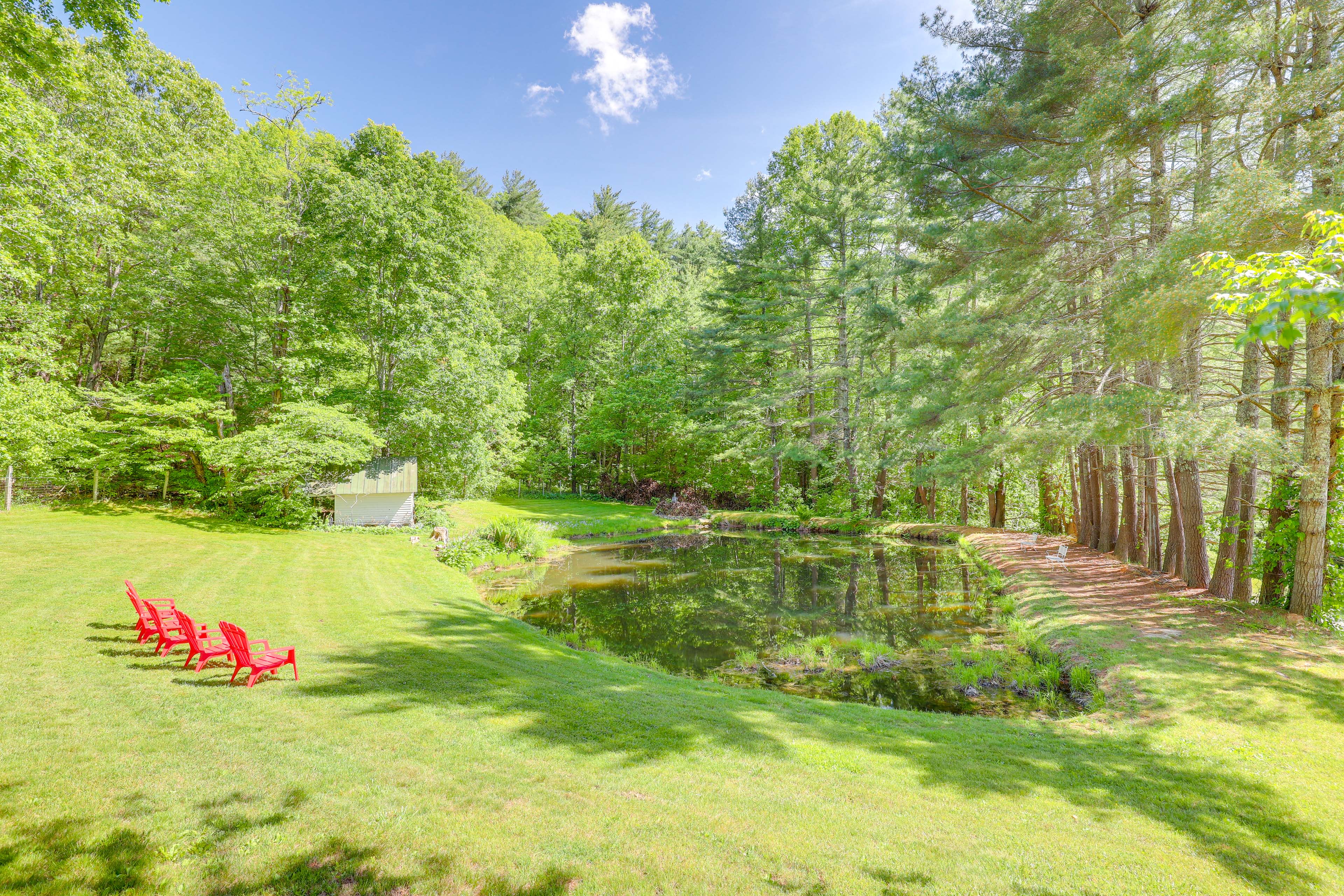 Outdoor Space | Catch-and-Release Pond | Private Hot Tub