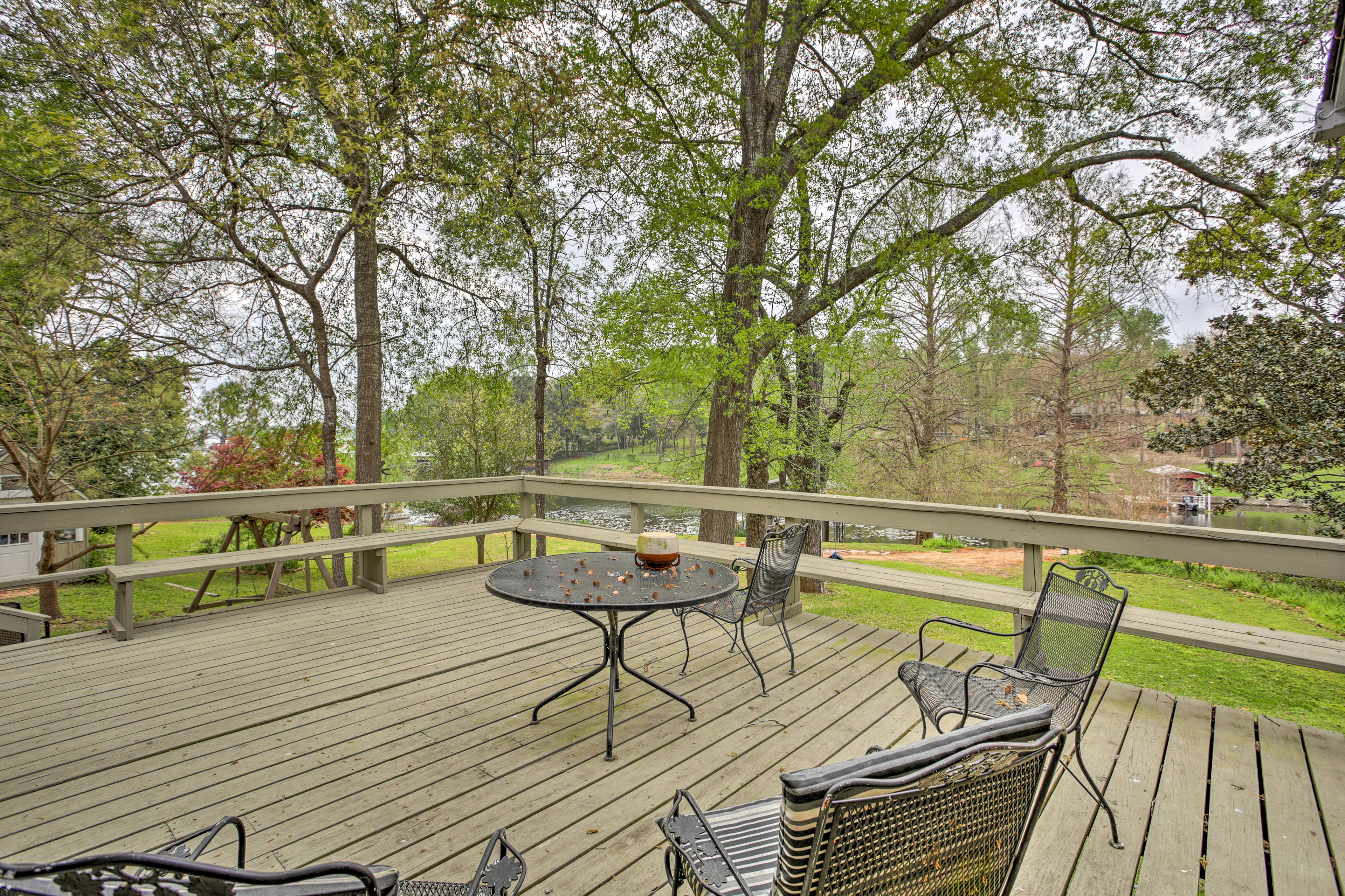 Furnished Deck | Outdoor Dining | Water Views