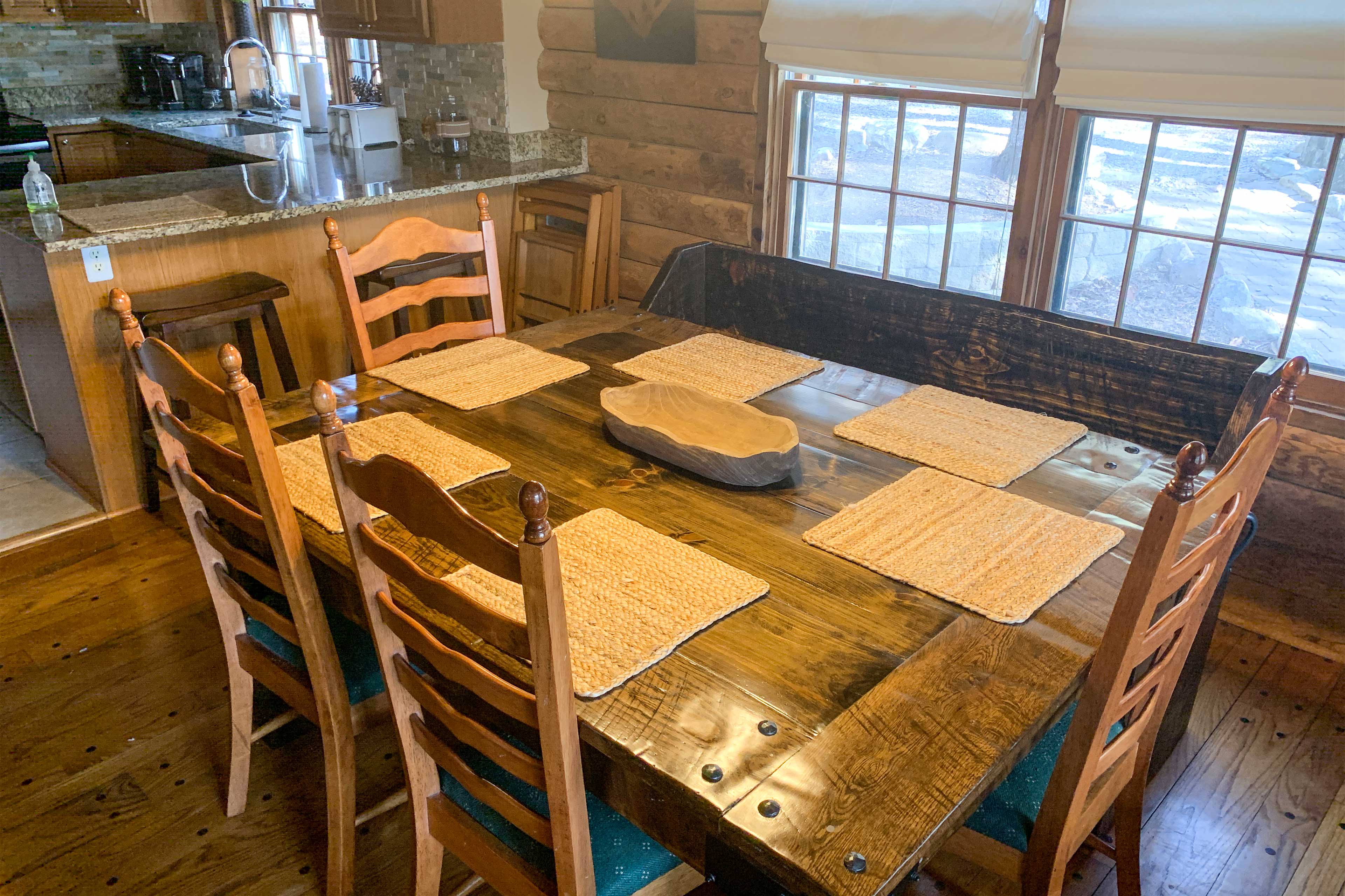 Dining Area | Dishware & Flatware Provided | Breakfast Bar w/ Additional Seating