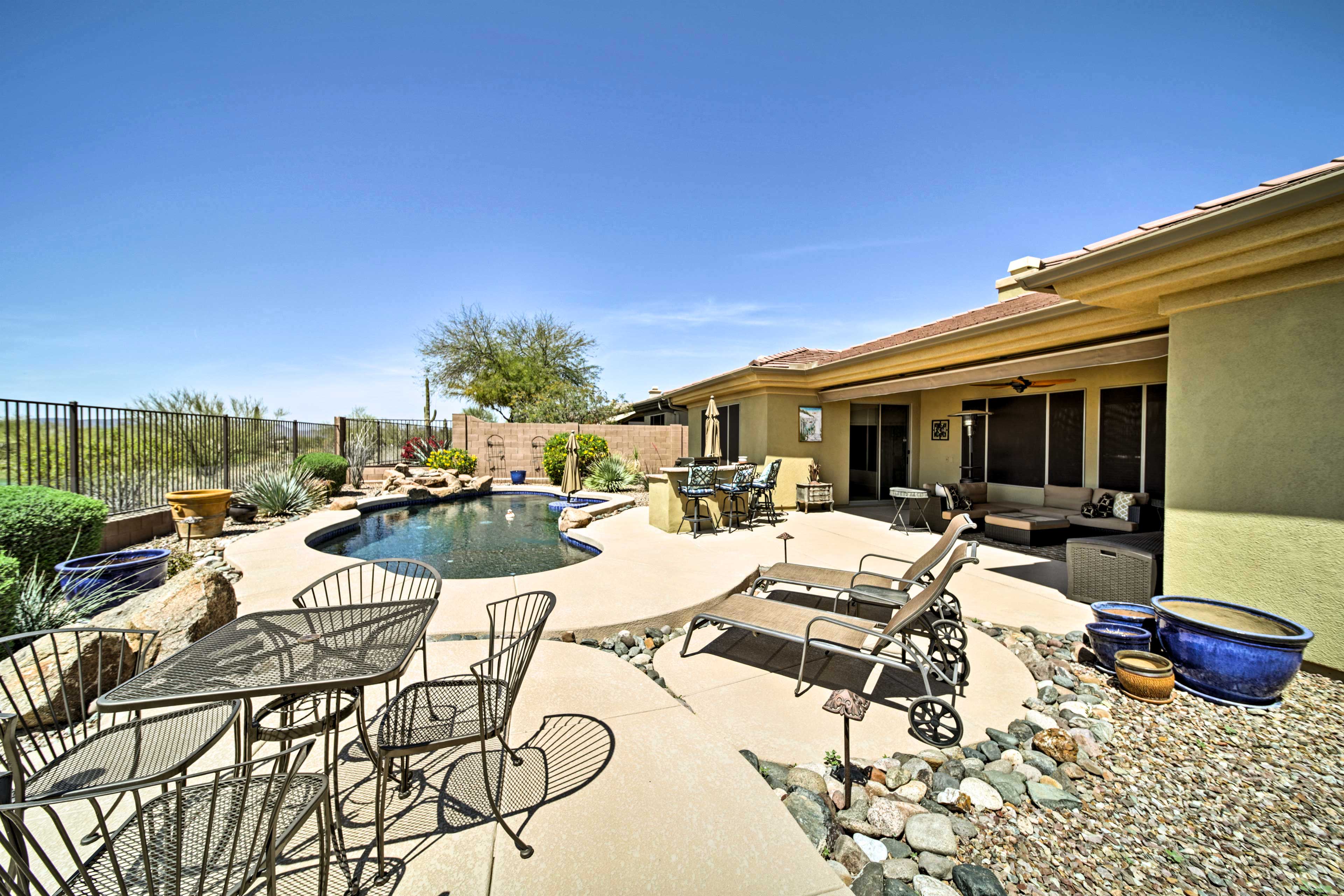 Backyard w/ Private Pool