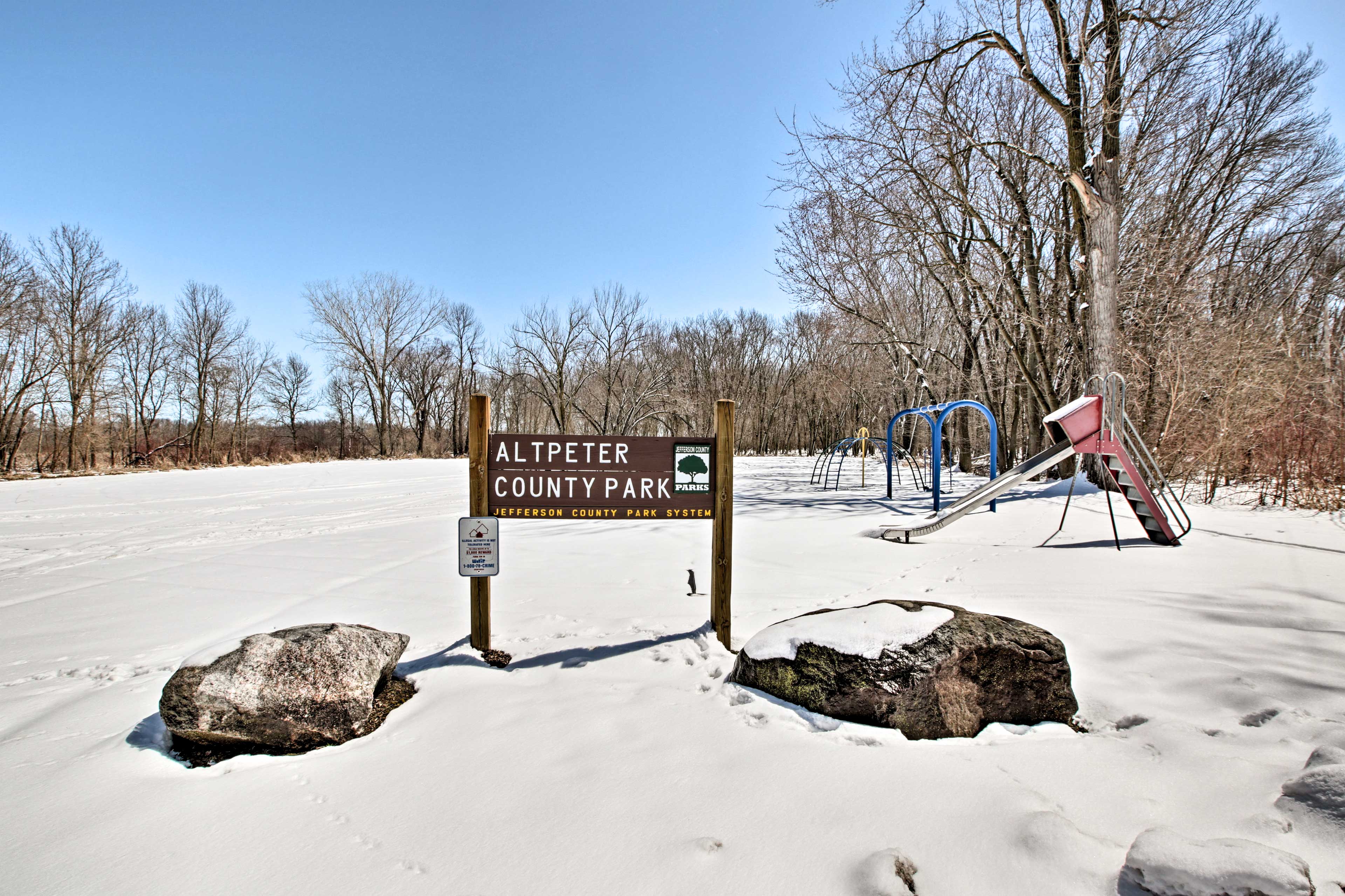 Bring the kids to the local park.